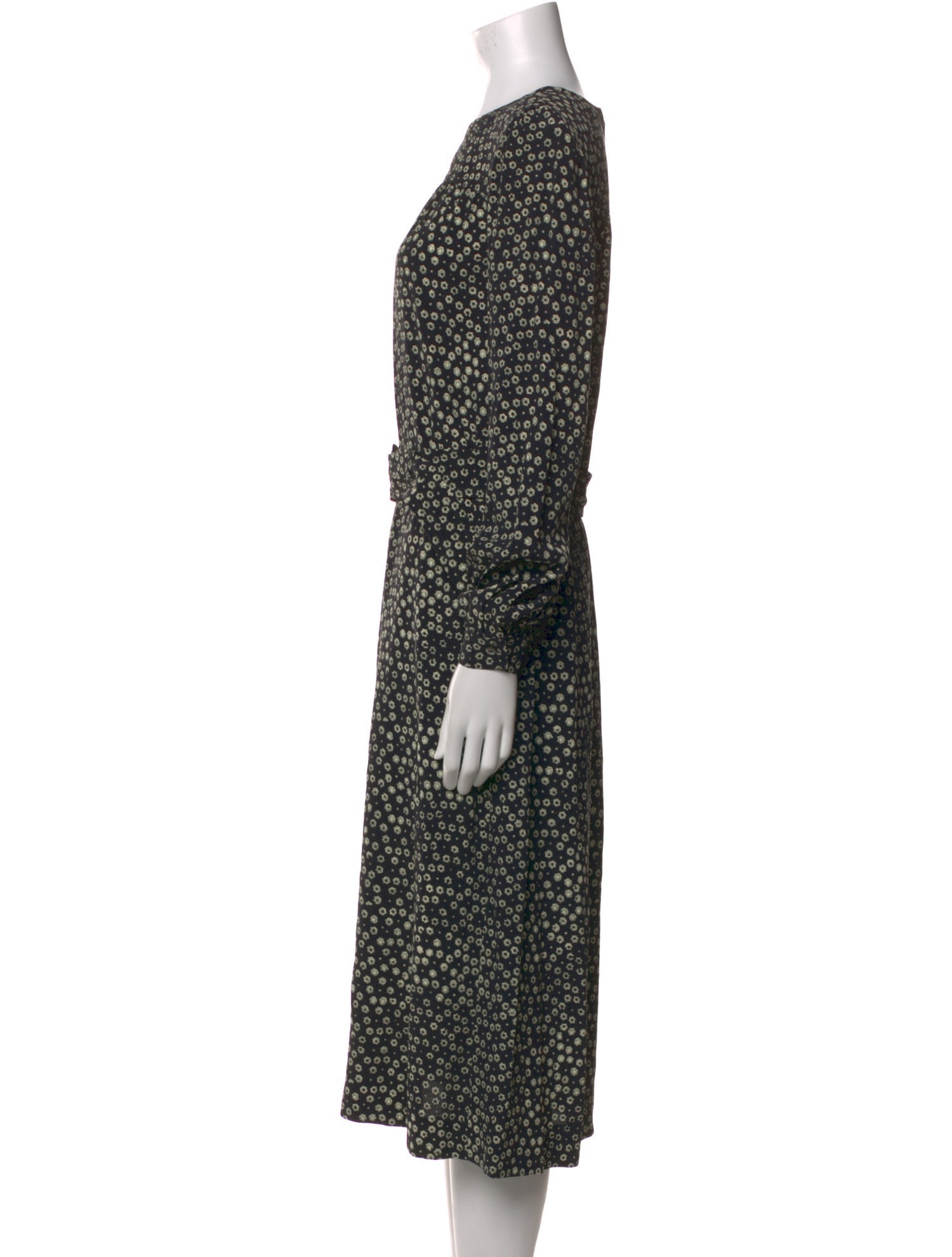 A.P.C. Polka Dot Print Knee-Length Dress