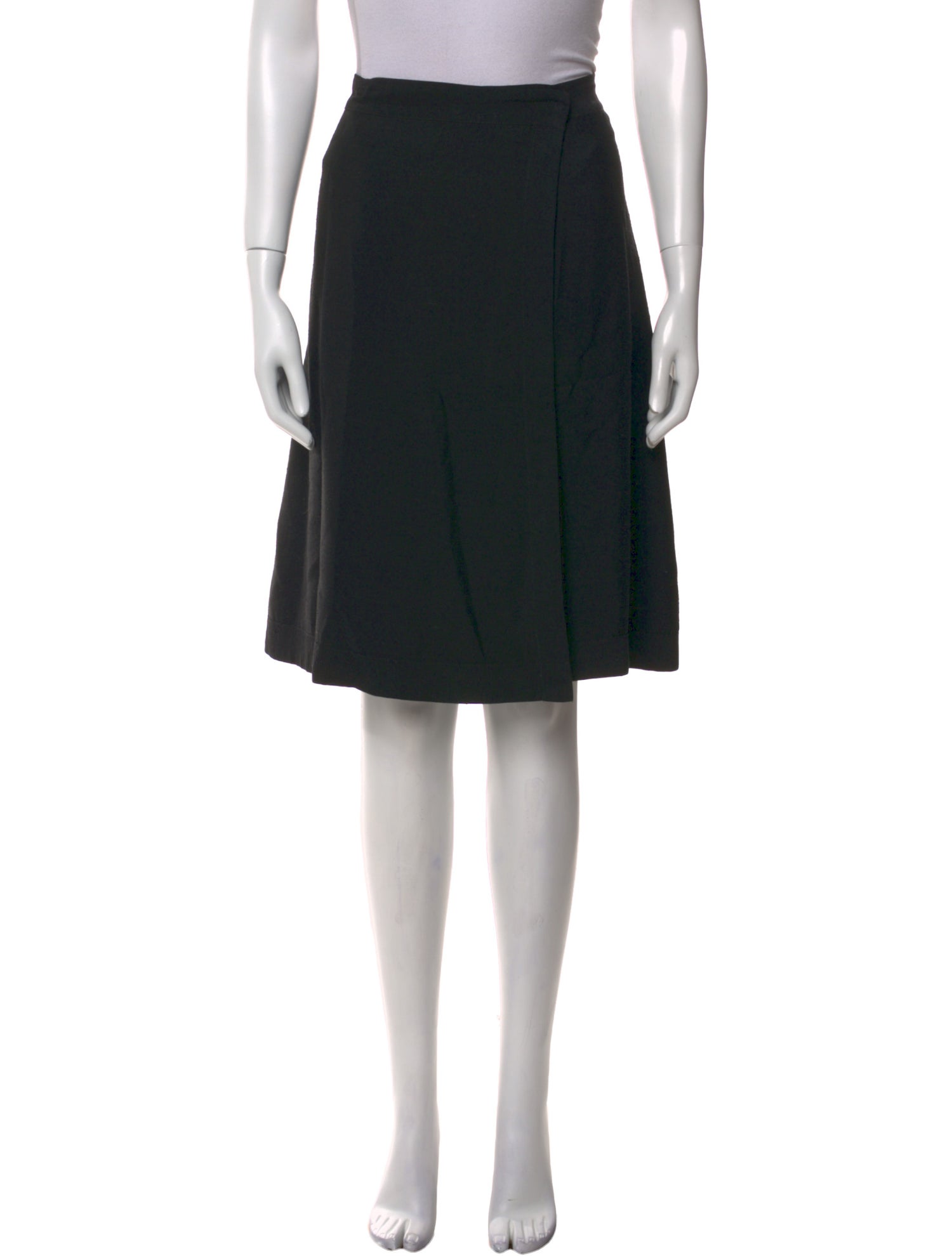 A.P.C. Pleated Accents Knee-Length Skirt