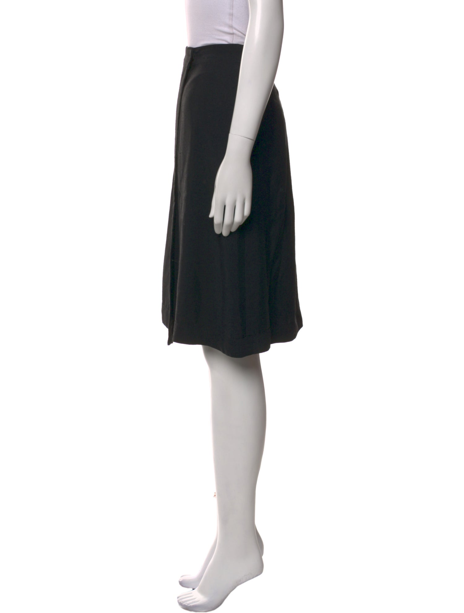 A.P.C. Pleated Accents Knee-Length Skirt