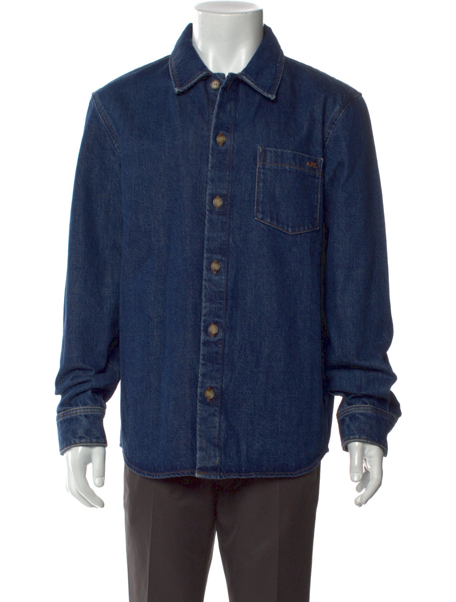 A.P.C. Long Sleeve Denim Shirt