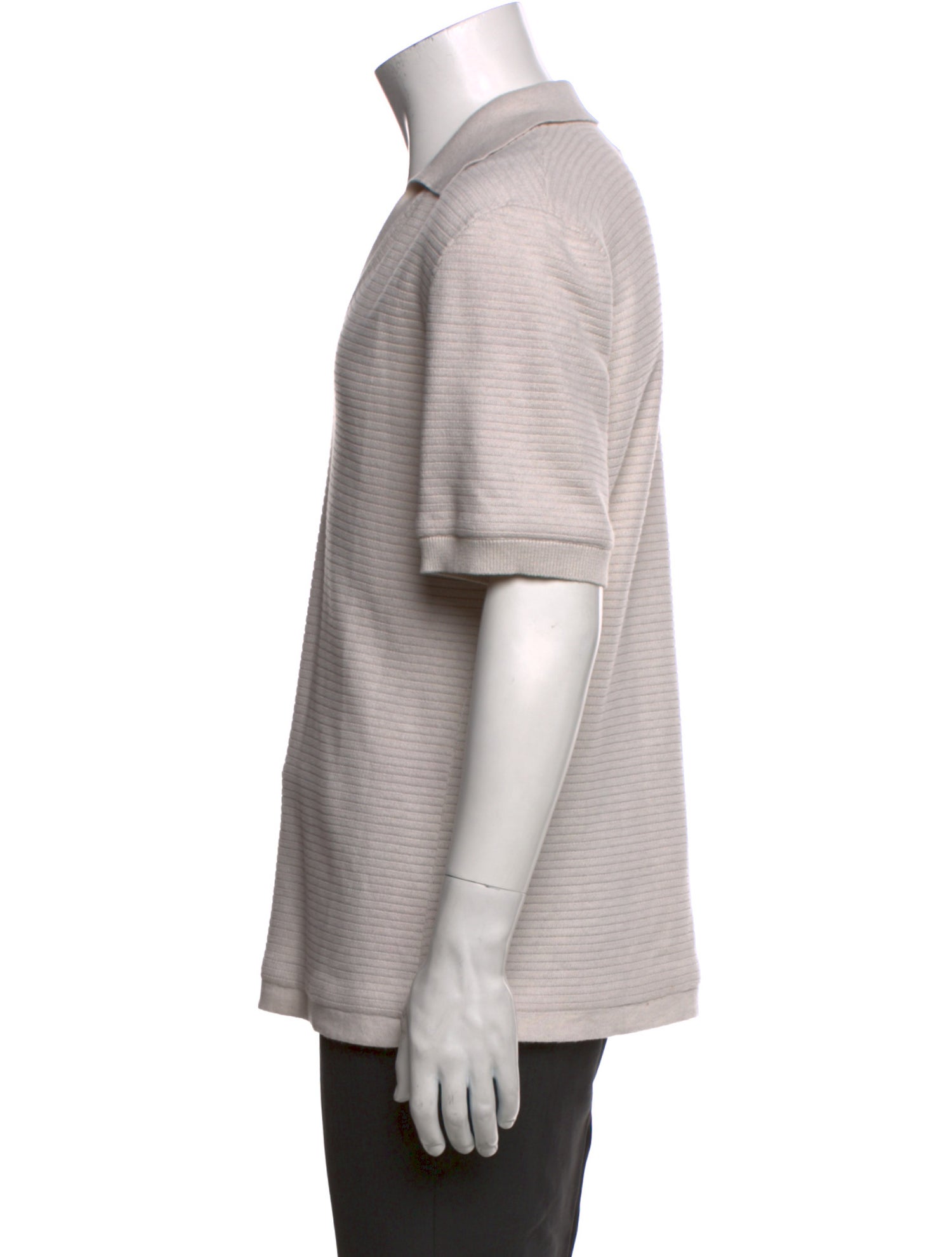 A.P.C. V-Neck Short Sleeve Polo Shirt