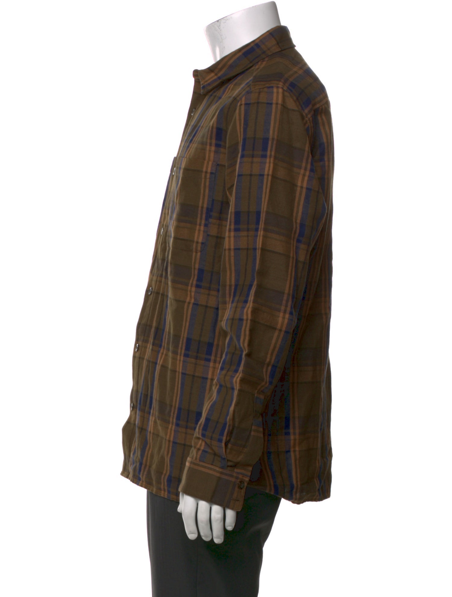 A.P.C. Plaid Print Long Sleeve Shirt