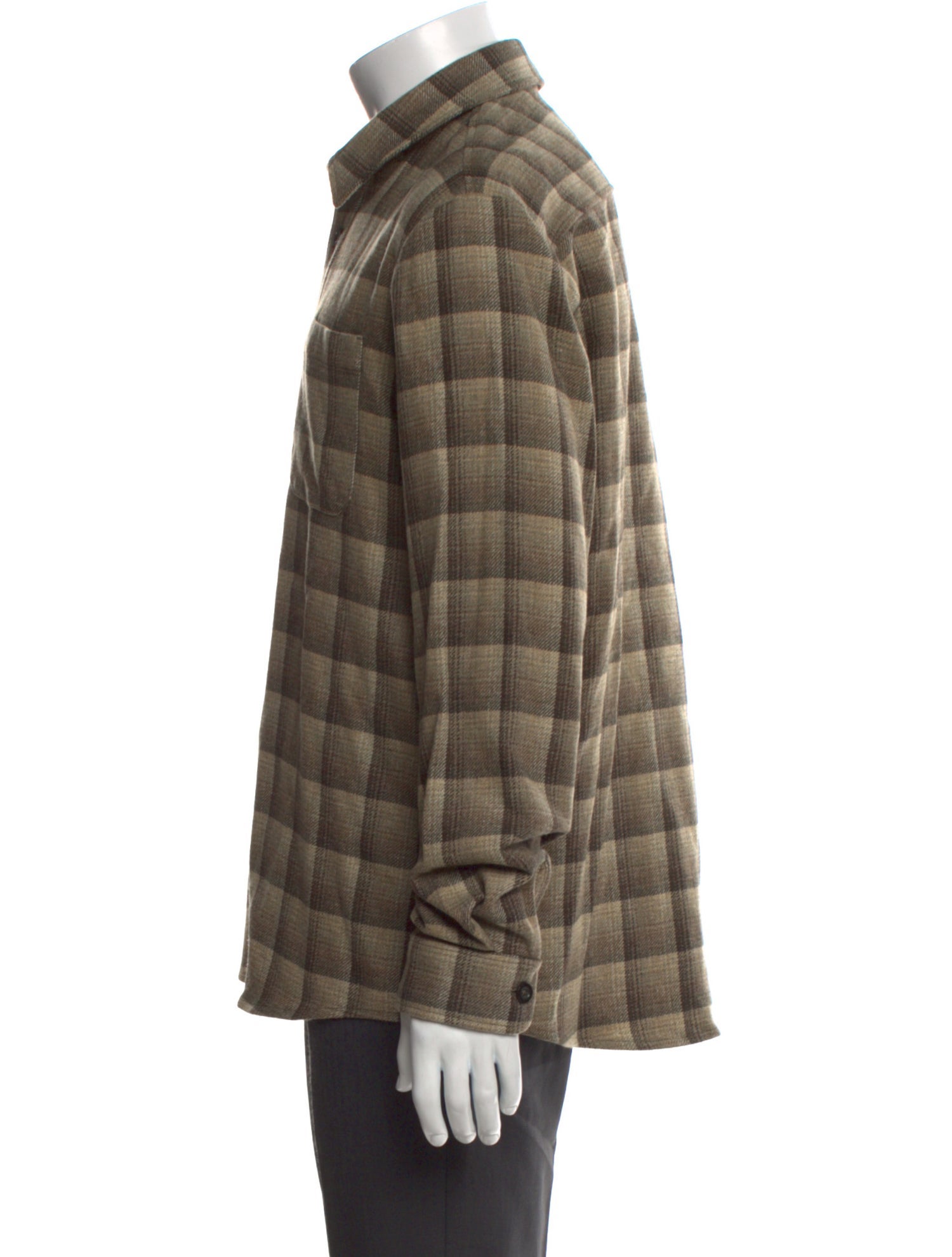 A.P.C. Wool Plaid Print Shirt