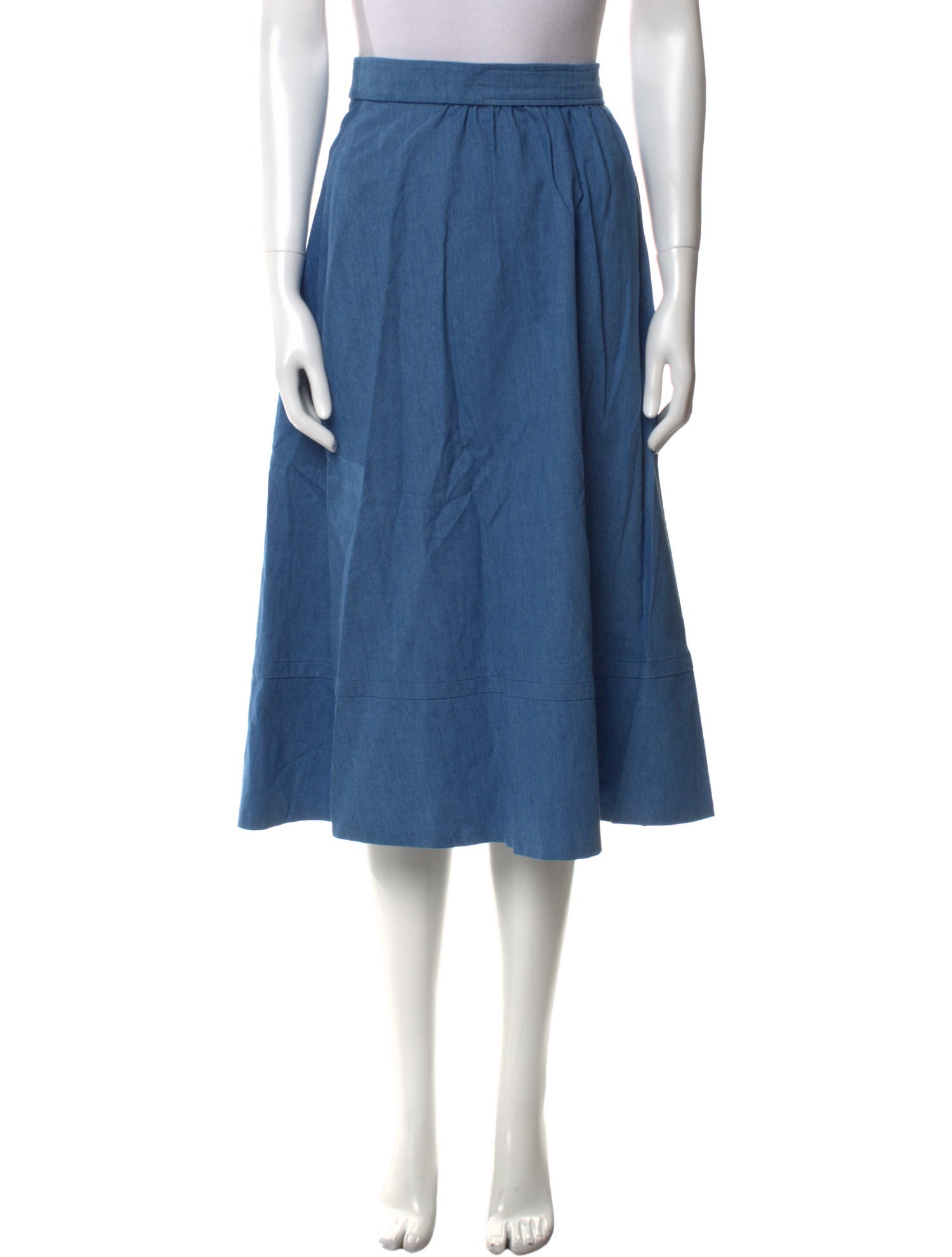 A.P.C. Ruffle Embellishment Midi Length Skirt