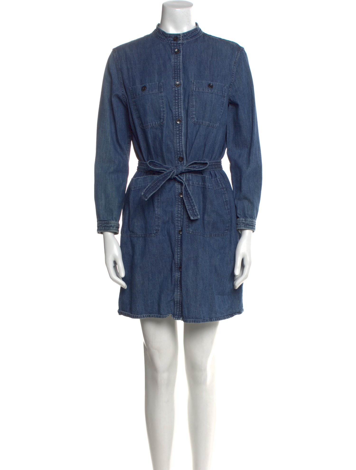 A.P.C. Mock Neck Mini Dress