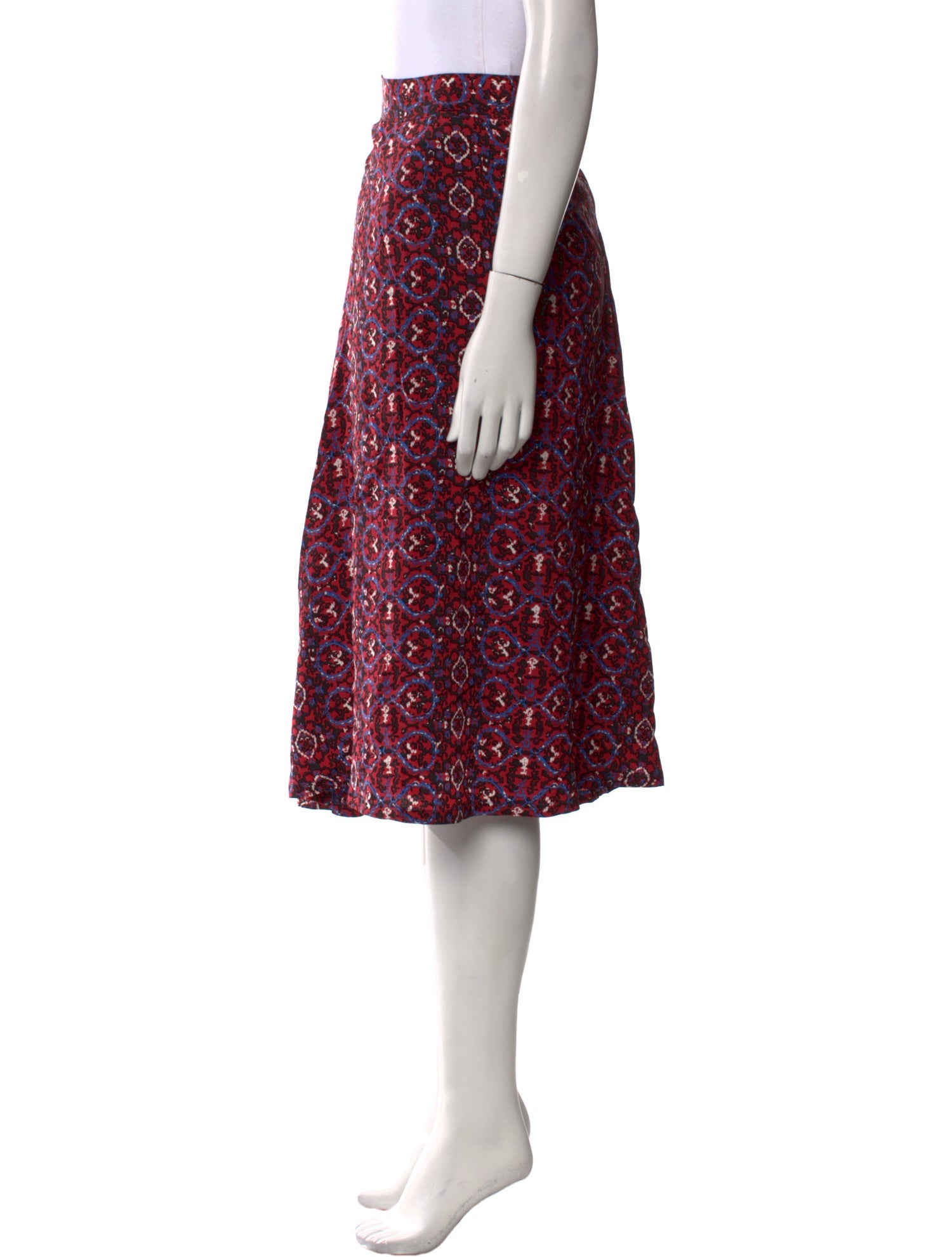 A.P.C. Silk Midi Length Skirt