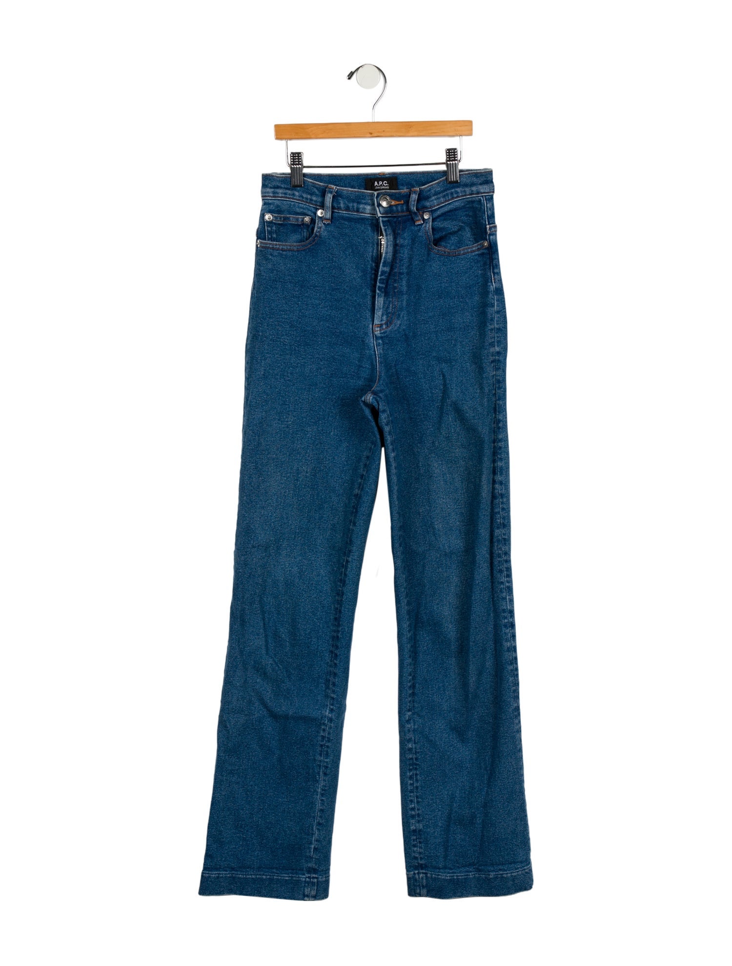 A.P.C. High-Rise Straight Leg Jeans