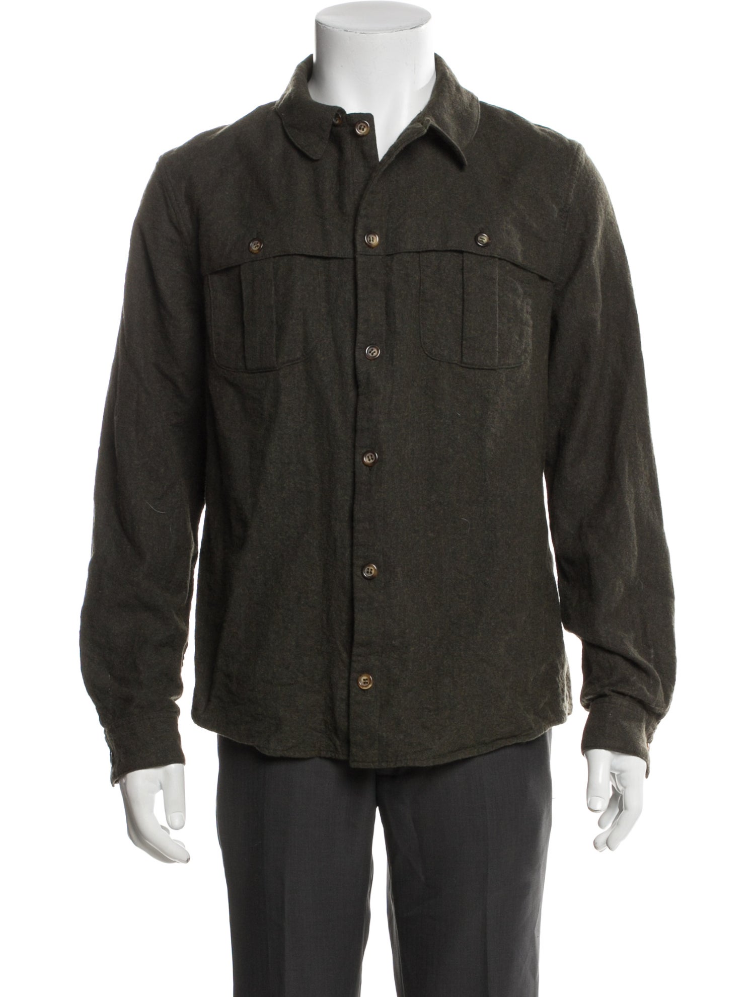 A.P.C. Wool Long Sleeve Shirt