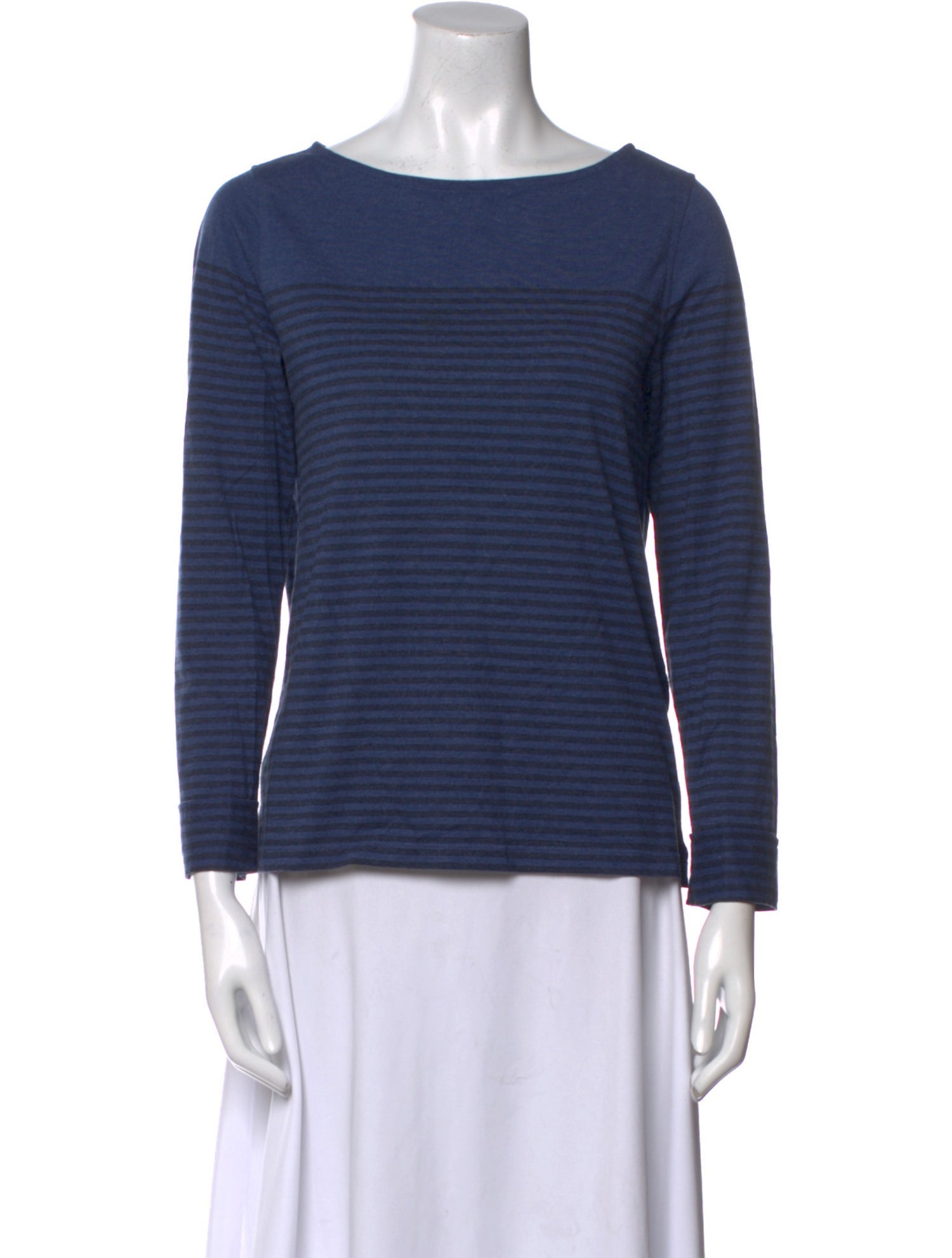 A.P.C. Striped Bateau Neckline Top