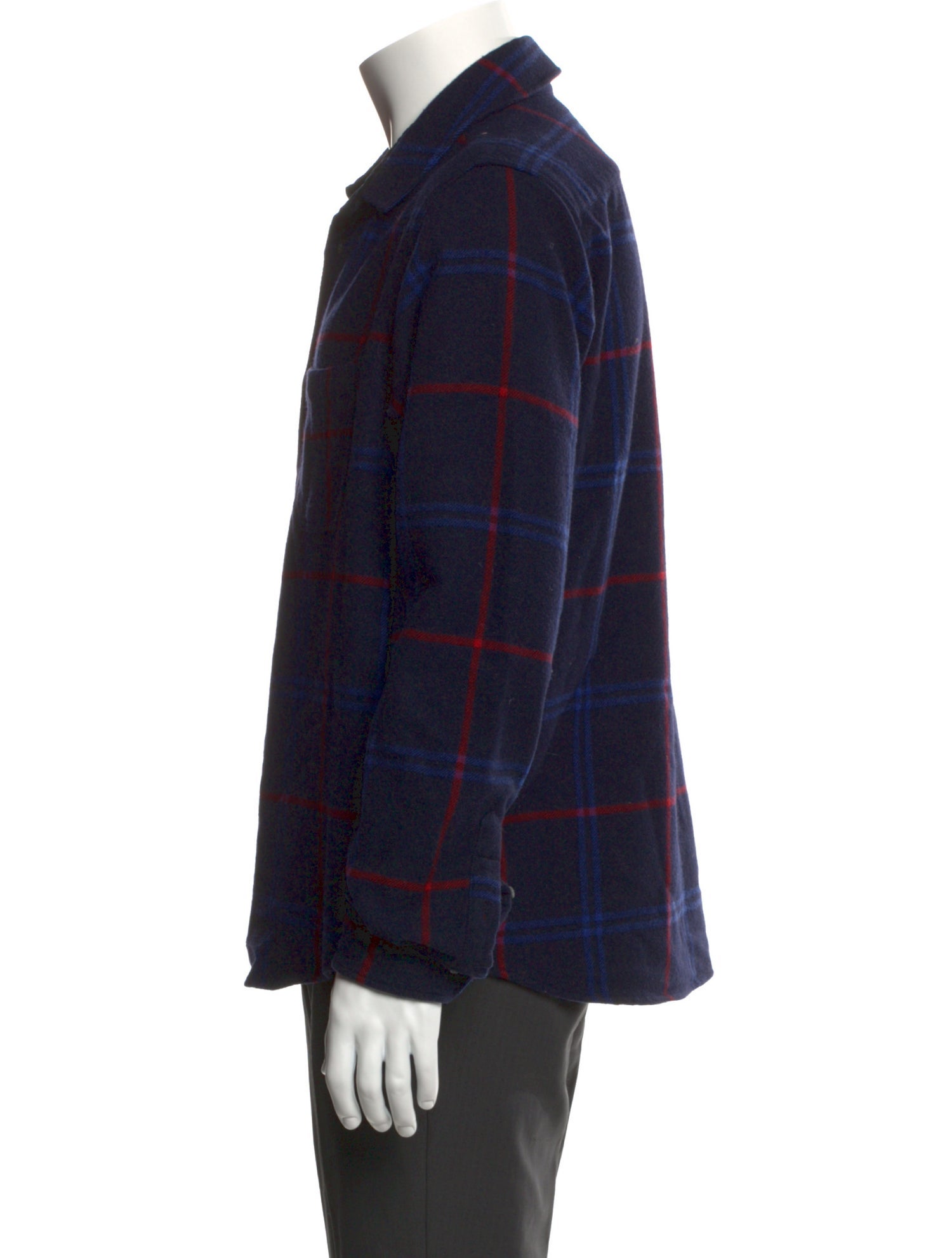 A.P.C. Wool Plaid Print Shirt