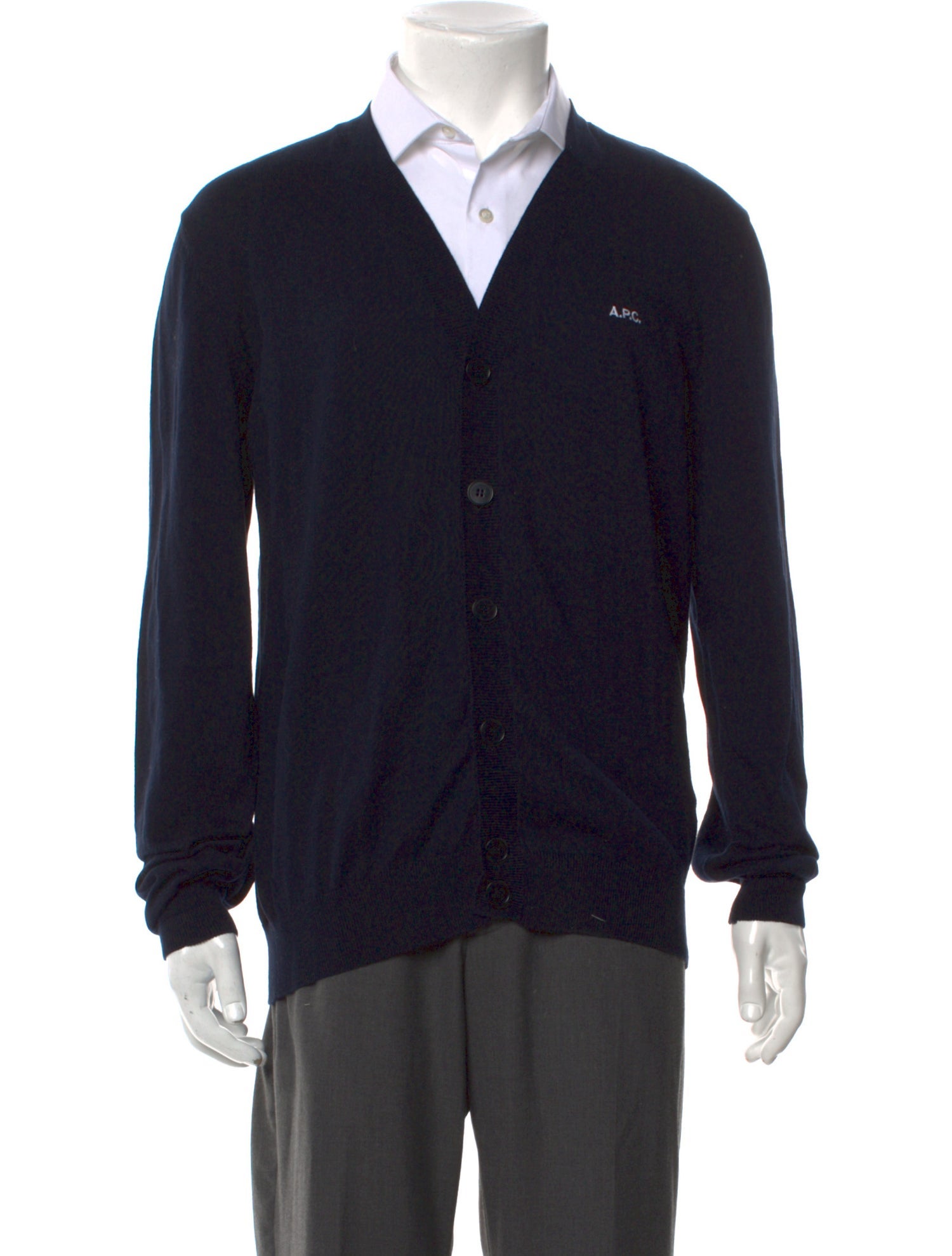 A.P.C. V-Neck Long Sleeve Cardigan