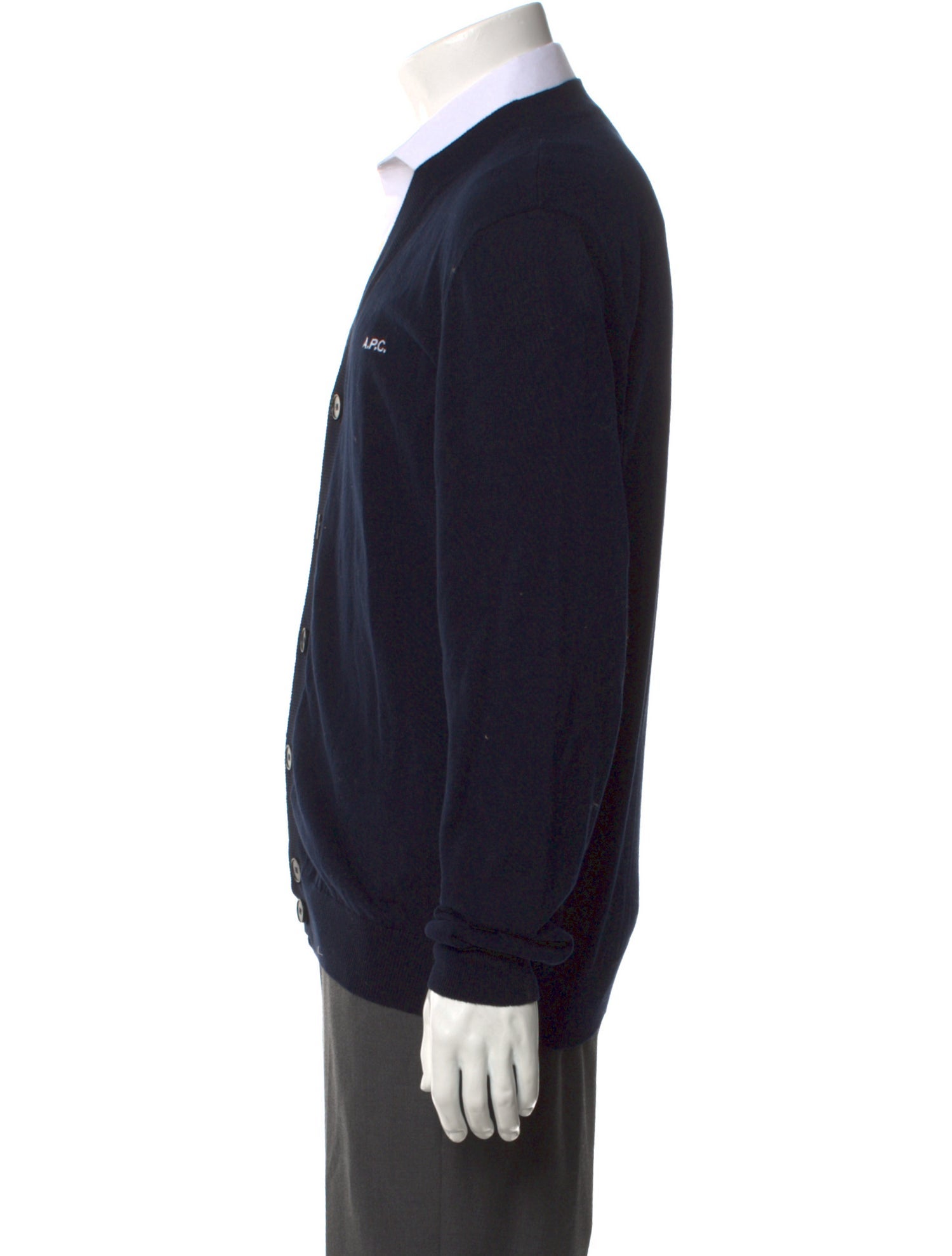 A.P.C. V-Neck Long Sleeve Cardigan