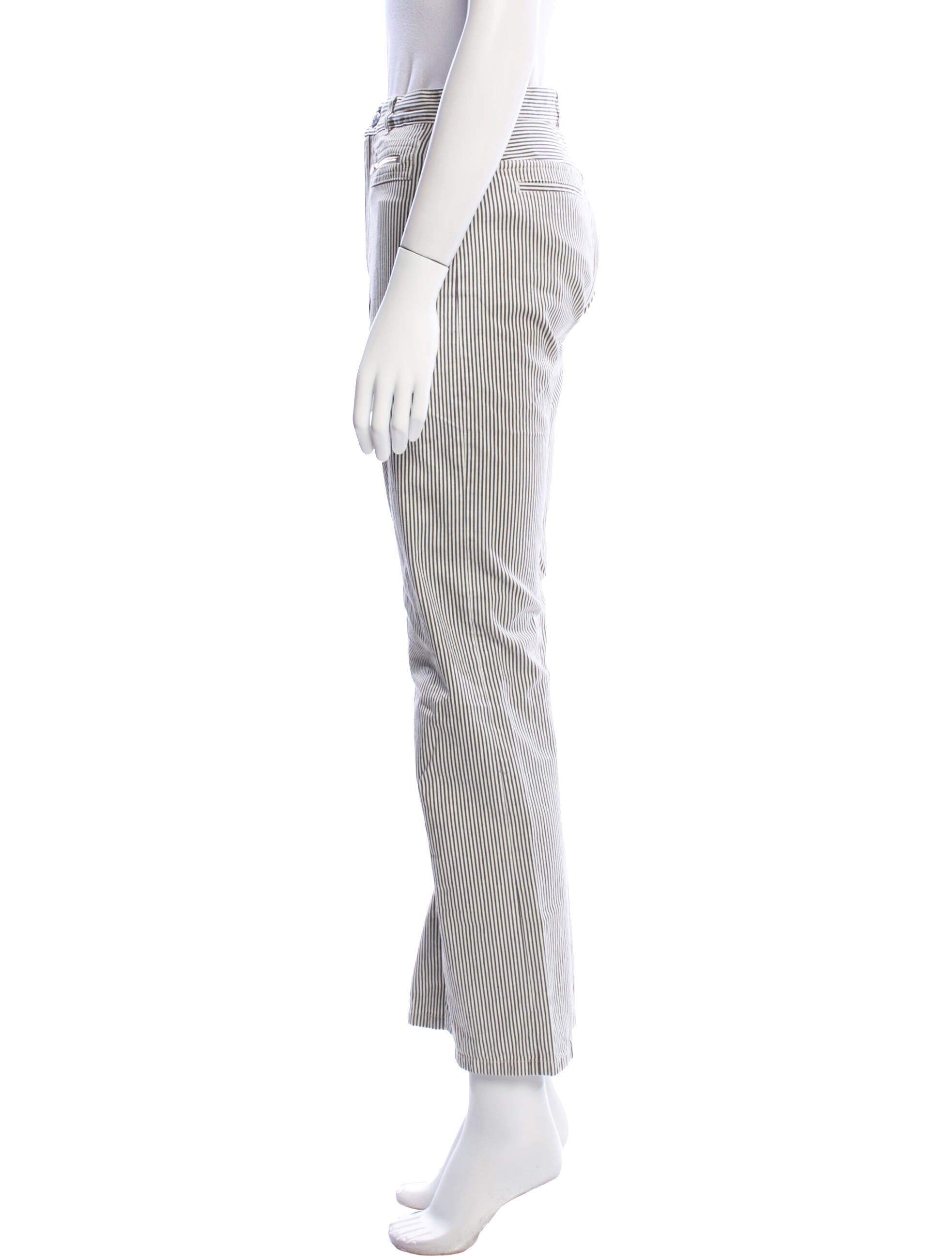 A.P.C. Striped Wide Leg Pants