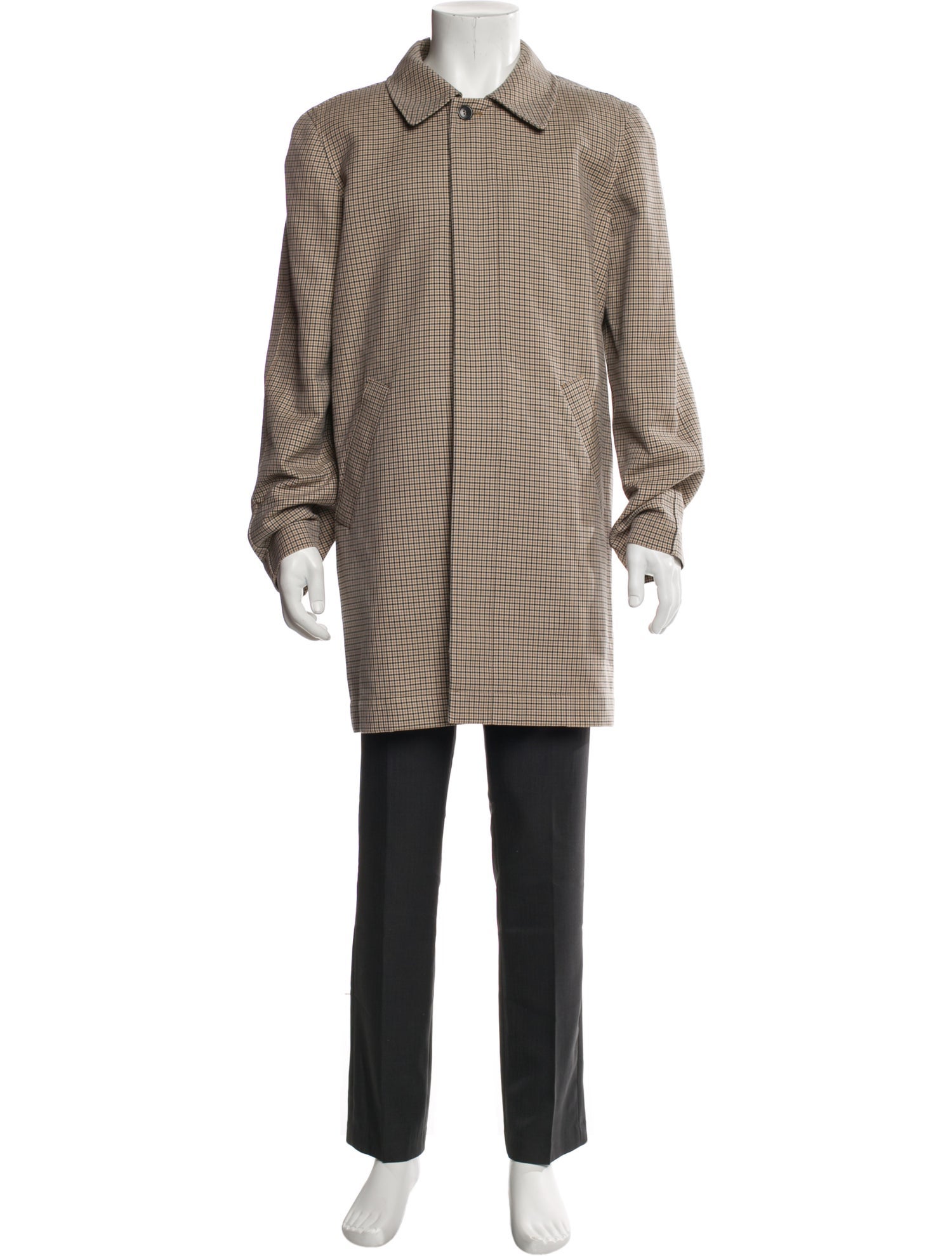 A.P.C. Houndstooth Print Overcoat