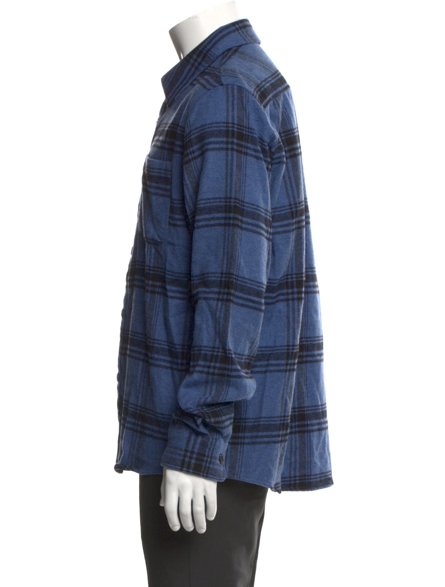 A.P.C. Plaid Print Long Sleeve Shirt