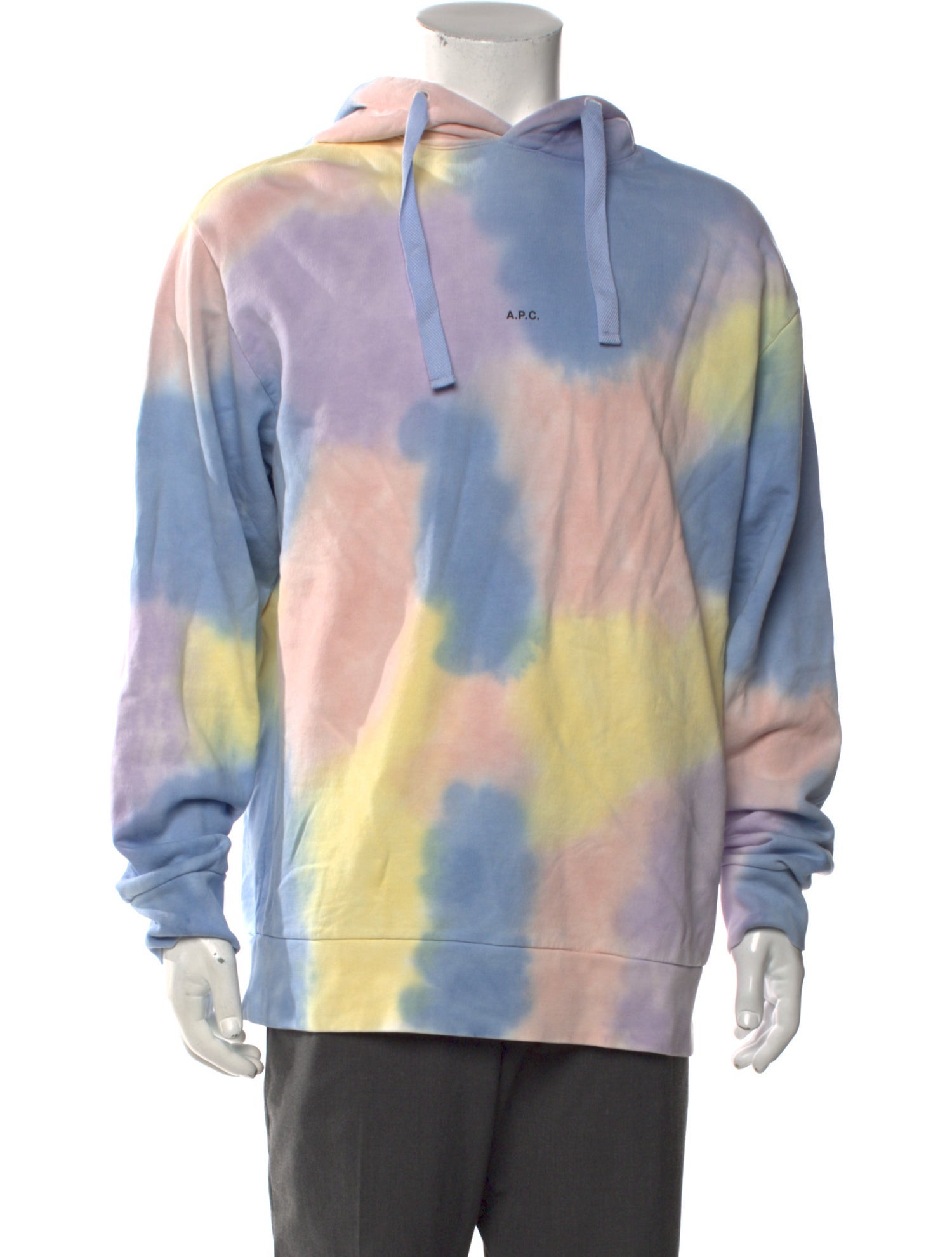 A.P.C. Tie-Dye Print V-Neck Hoodie