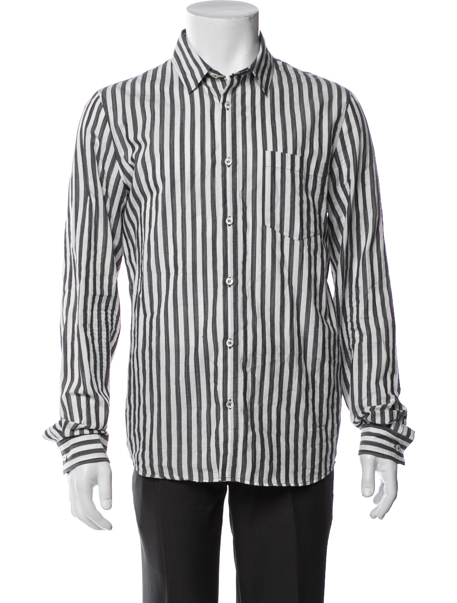 A.P.C. Striped Long Sleeve Dress Shirt