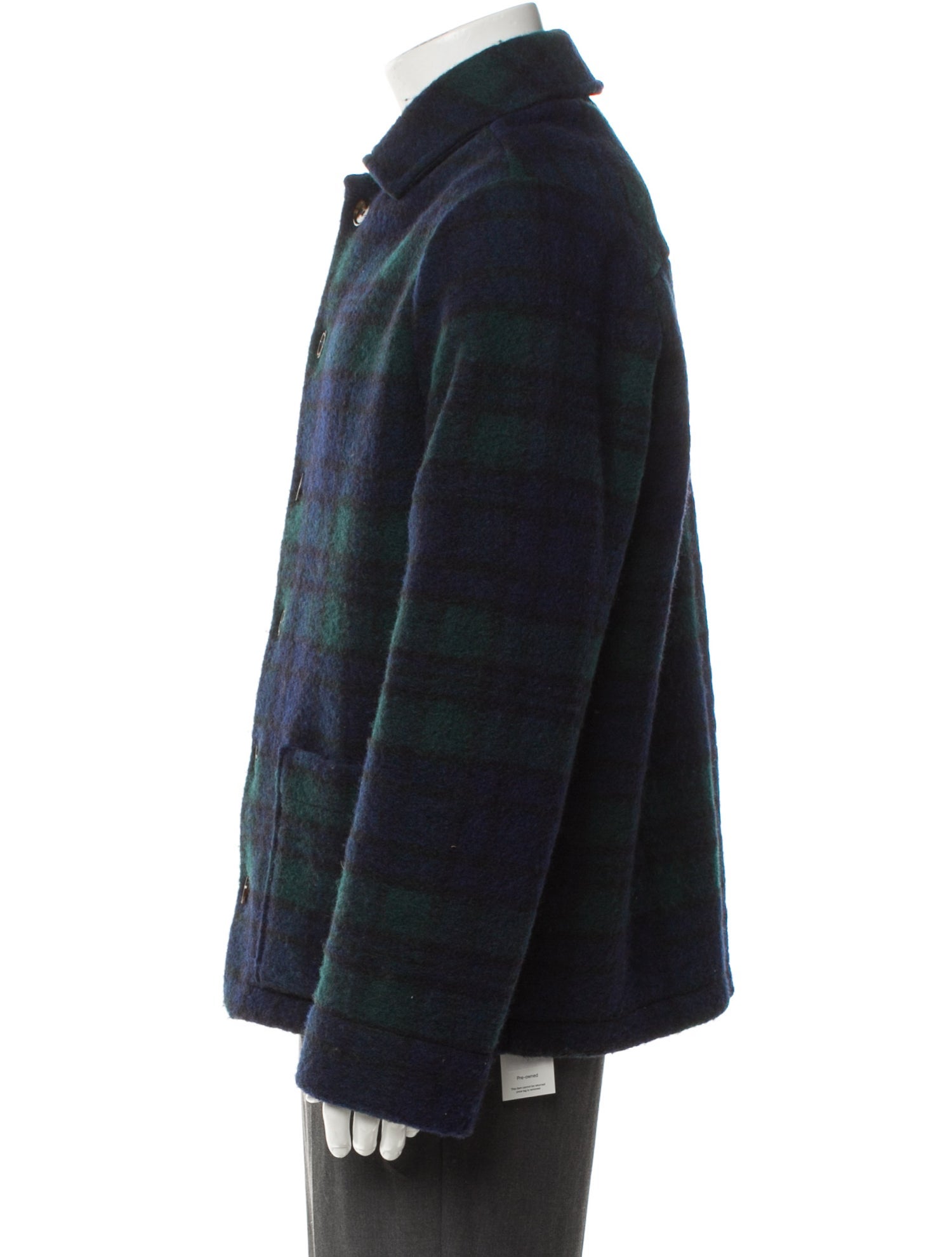 A.P.C. Wool Plaid Print Jacket