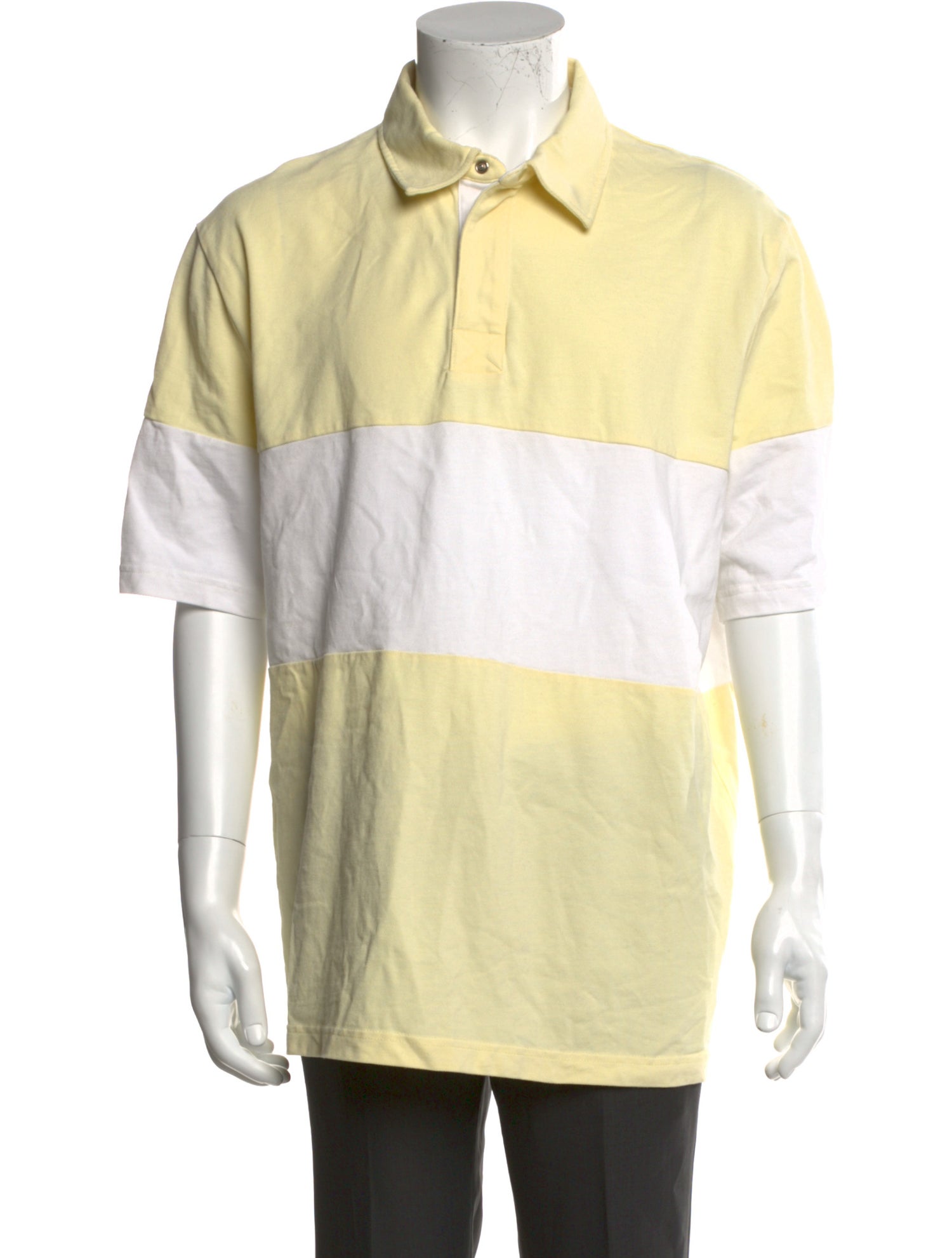 A.P.C. Colorblock Pattern Collar Polo Shirt