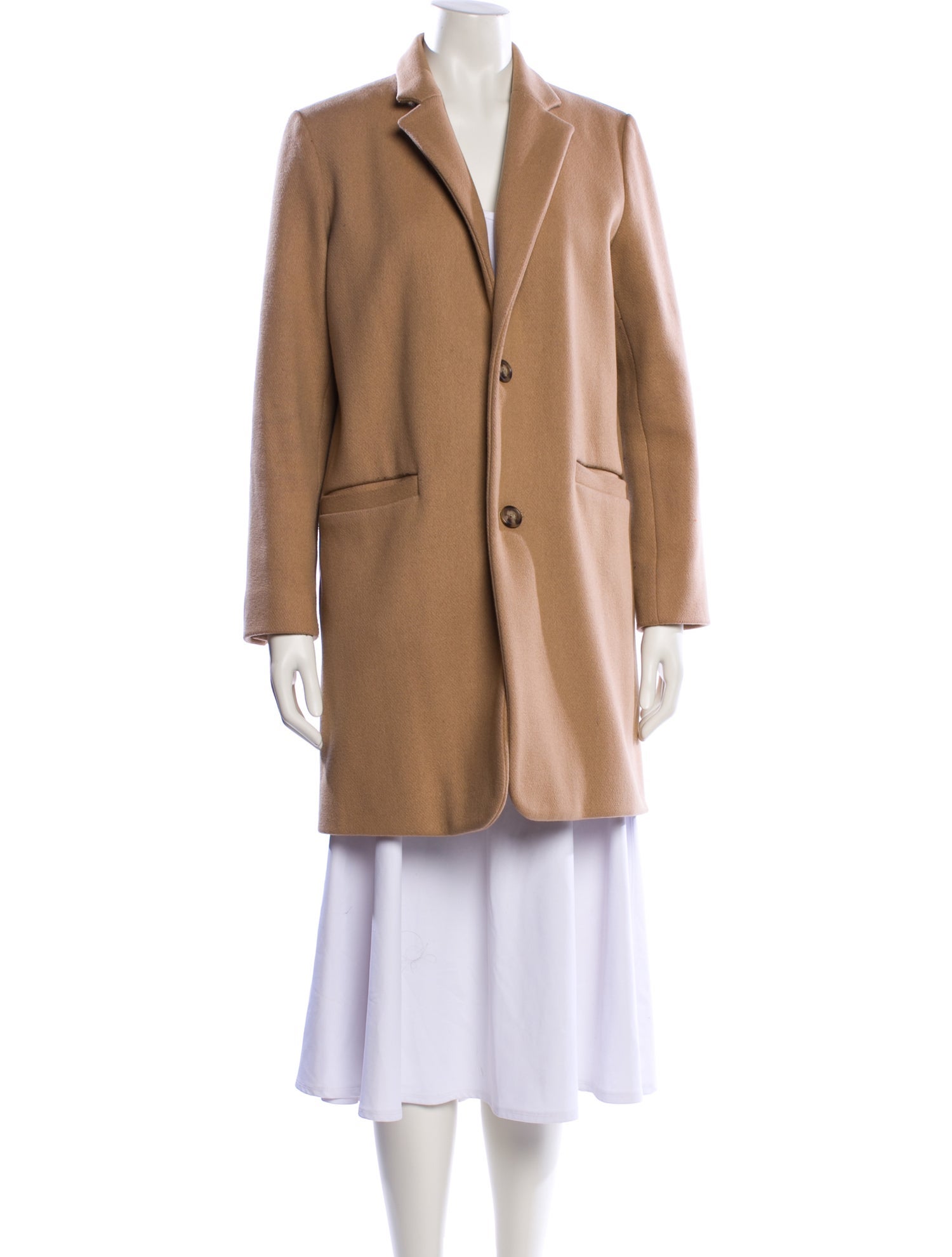 A.P.C. Wool Faux Fur Coat