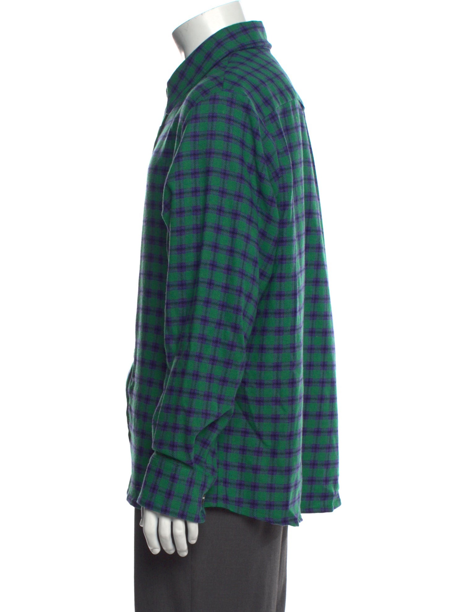 A.P.C. Wool Plaid Print Shirt