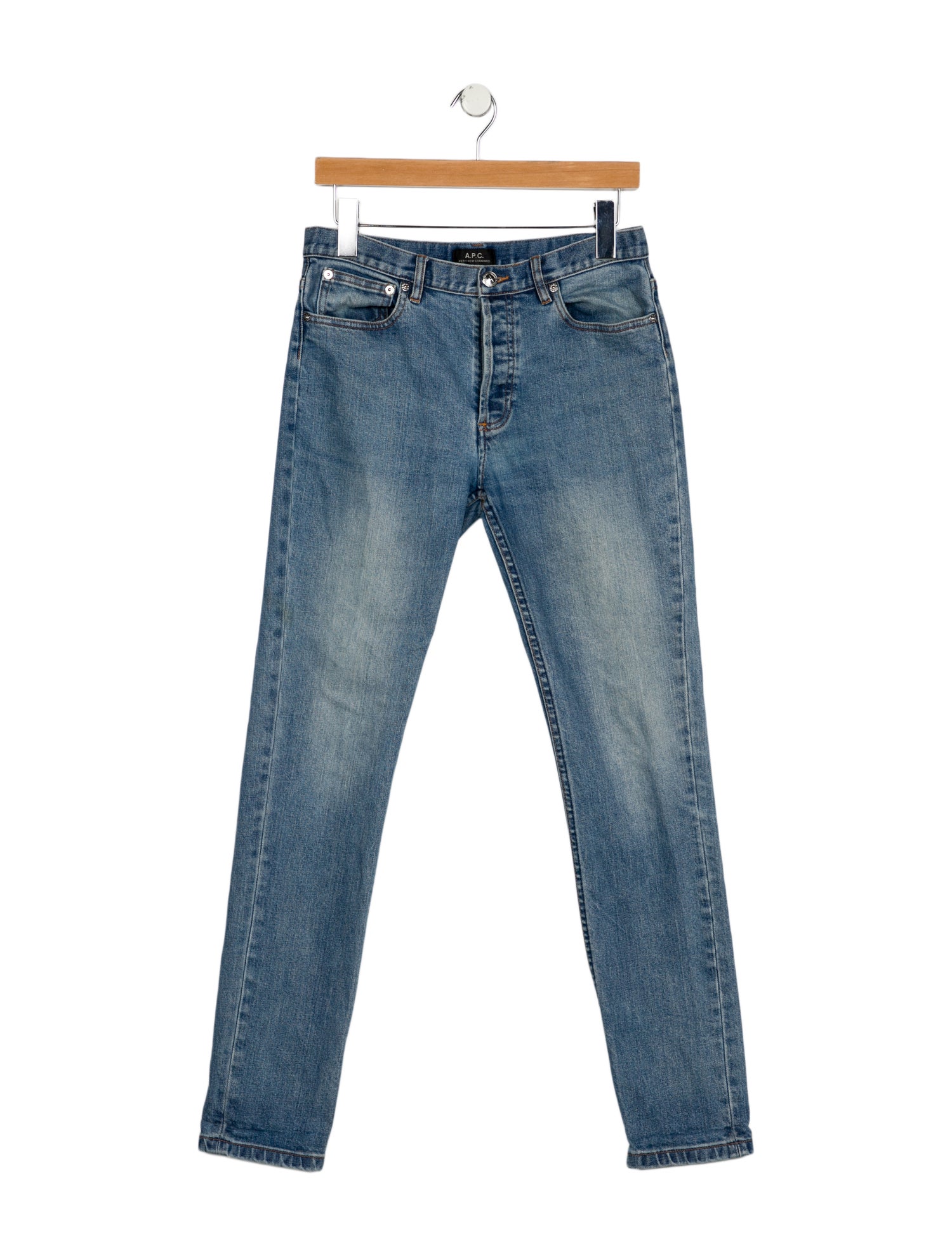 A.P.C. High-Rise Straight Leg Jeans