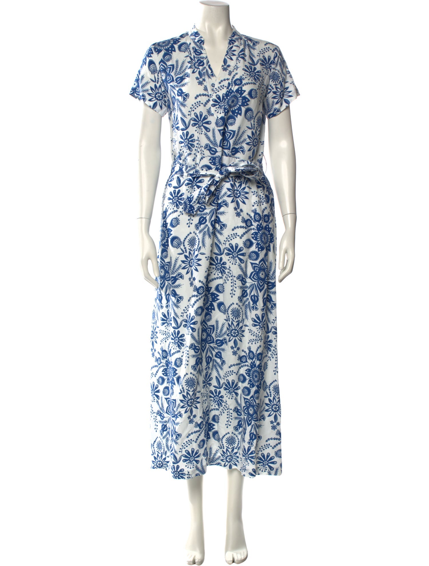 A.P.C. Floral Print Long Dress
