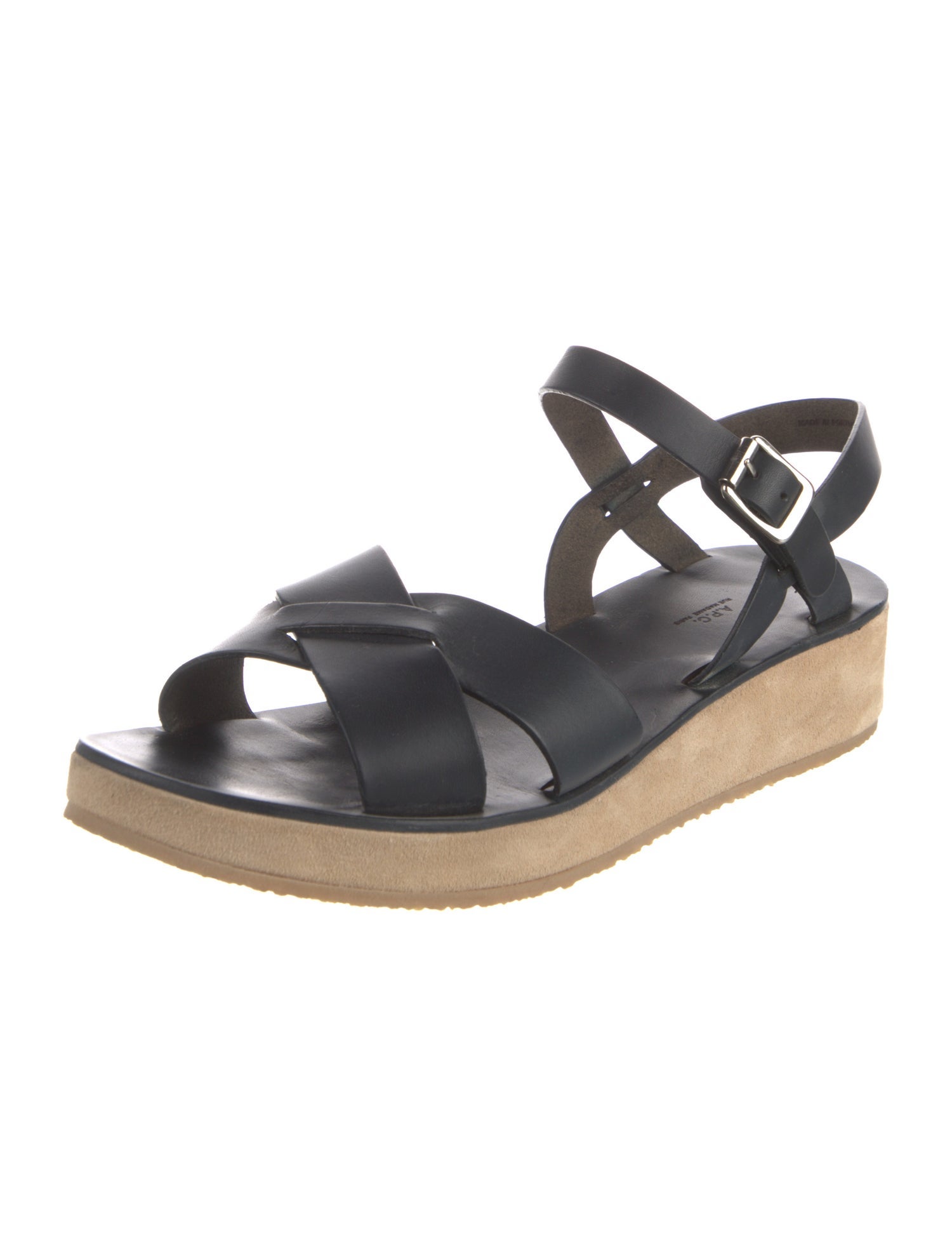 A.P.C. Leather Slingback Sandals