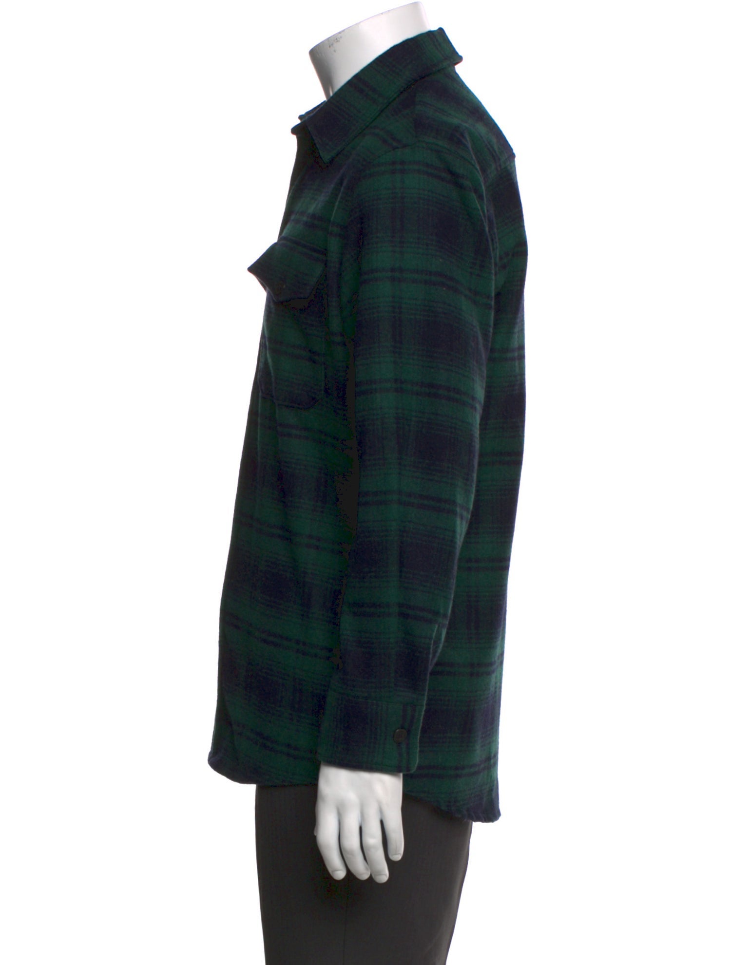 A.P.C. Wool Plaid Print Shirt