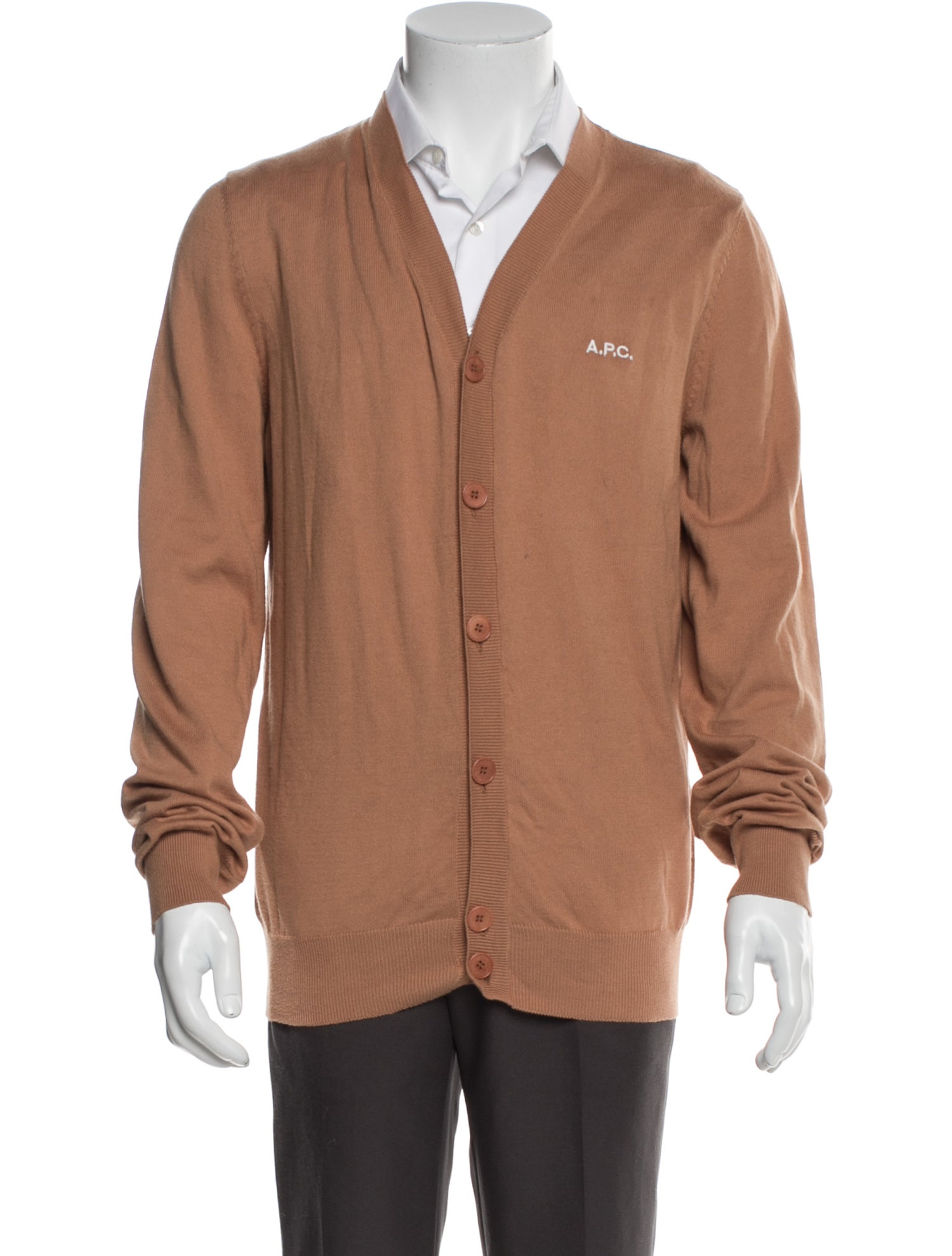 A.P.C. V-Neck Long Sleeve Cardigan