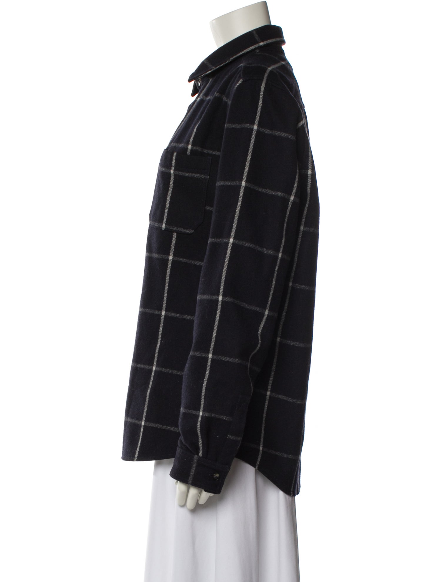 A.P.C. Wool Plaid Print Jacket