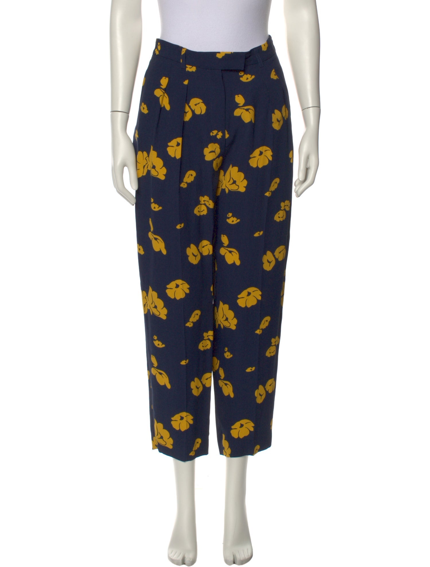 A.P.C. Floral Print Straight Leg Pants