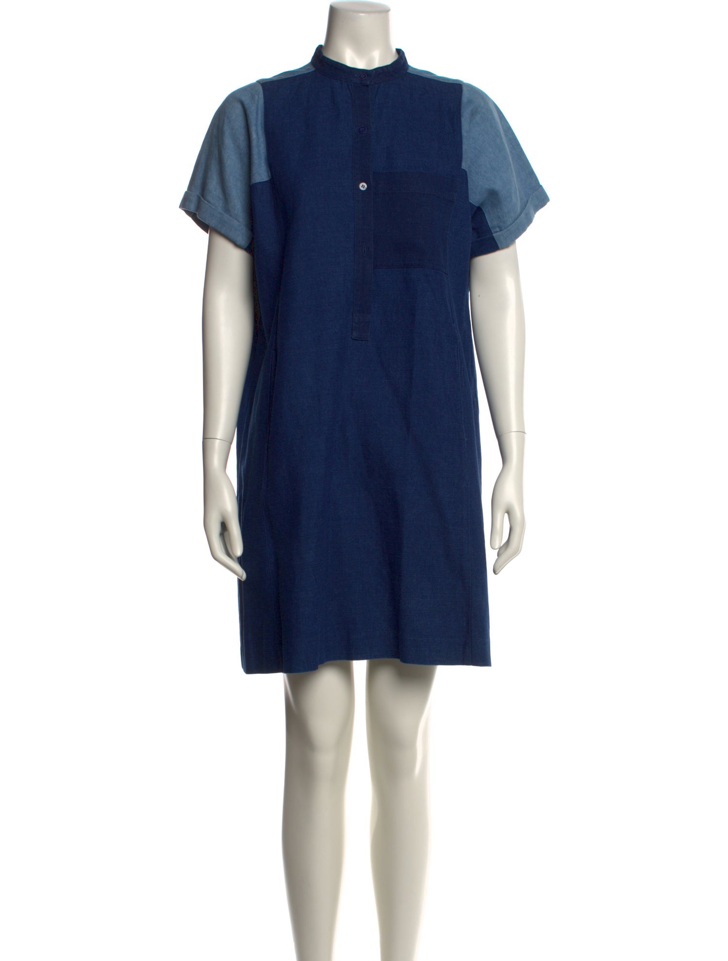 A.P.C. Mock Neck Mini Dress