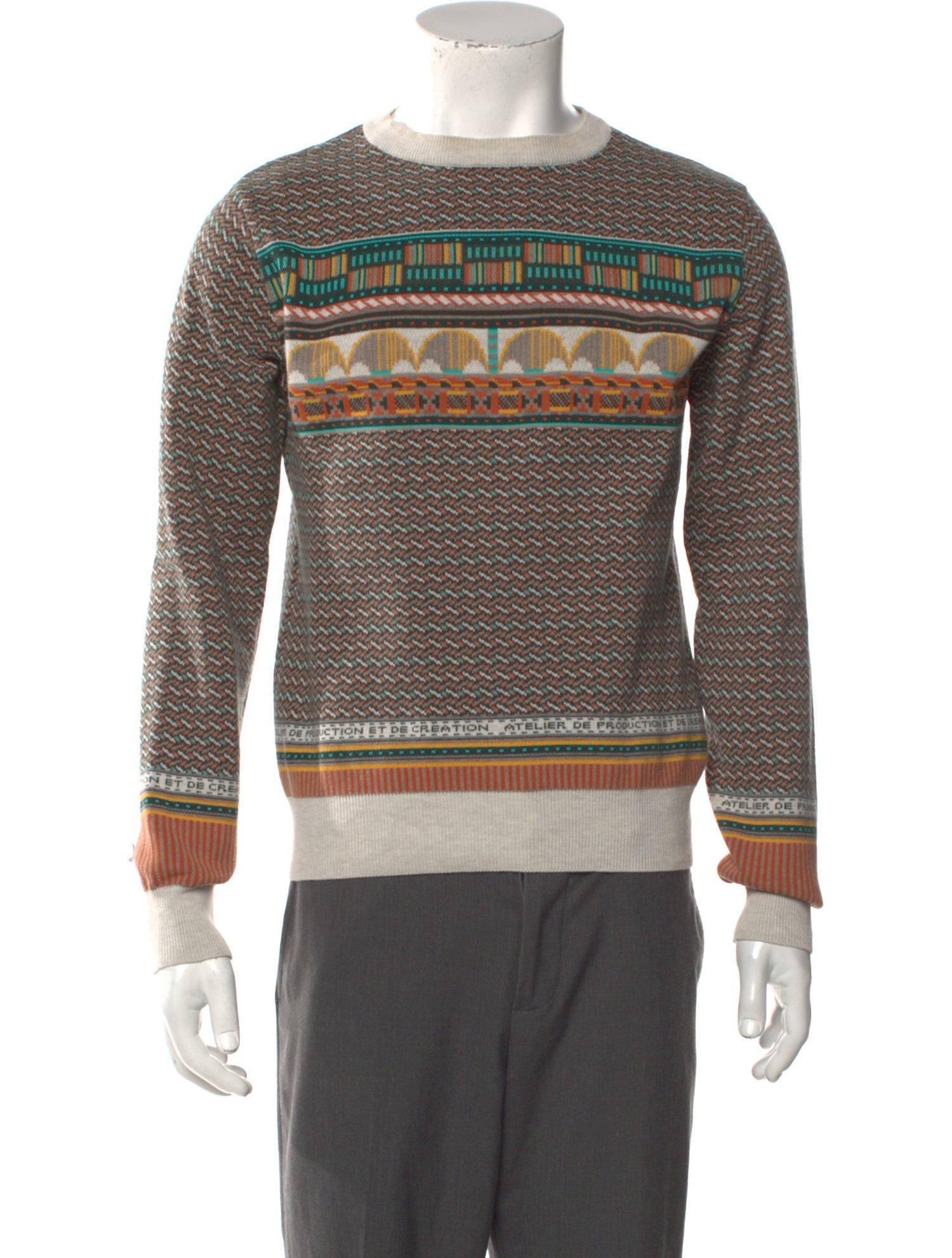 A.P.C. Printed Crew Neck Pullover