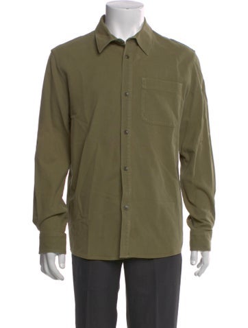 Pre-owned Apc Long Sleeve Shirt In Green