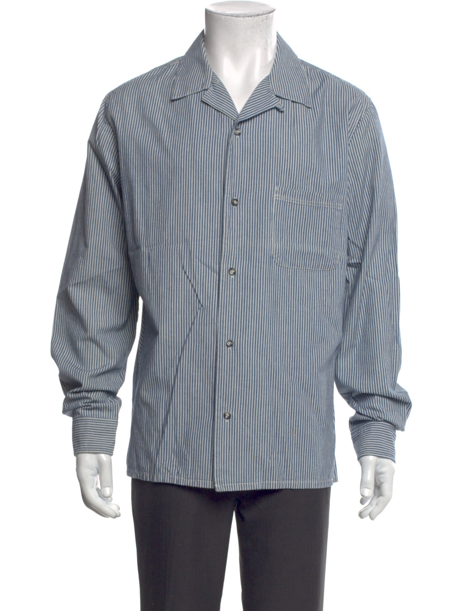 A.P.C. Striped Long Sleeve Dress Shirt