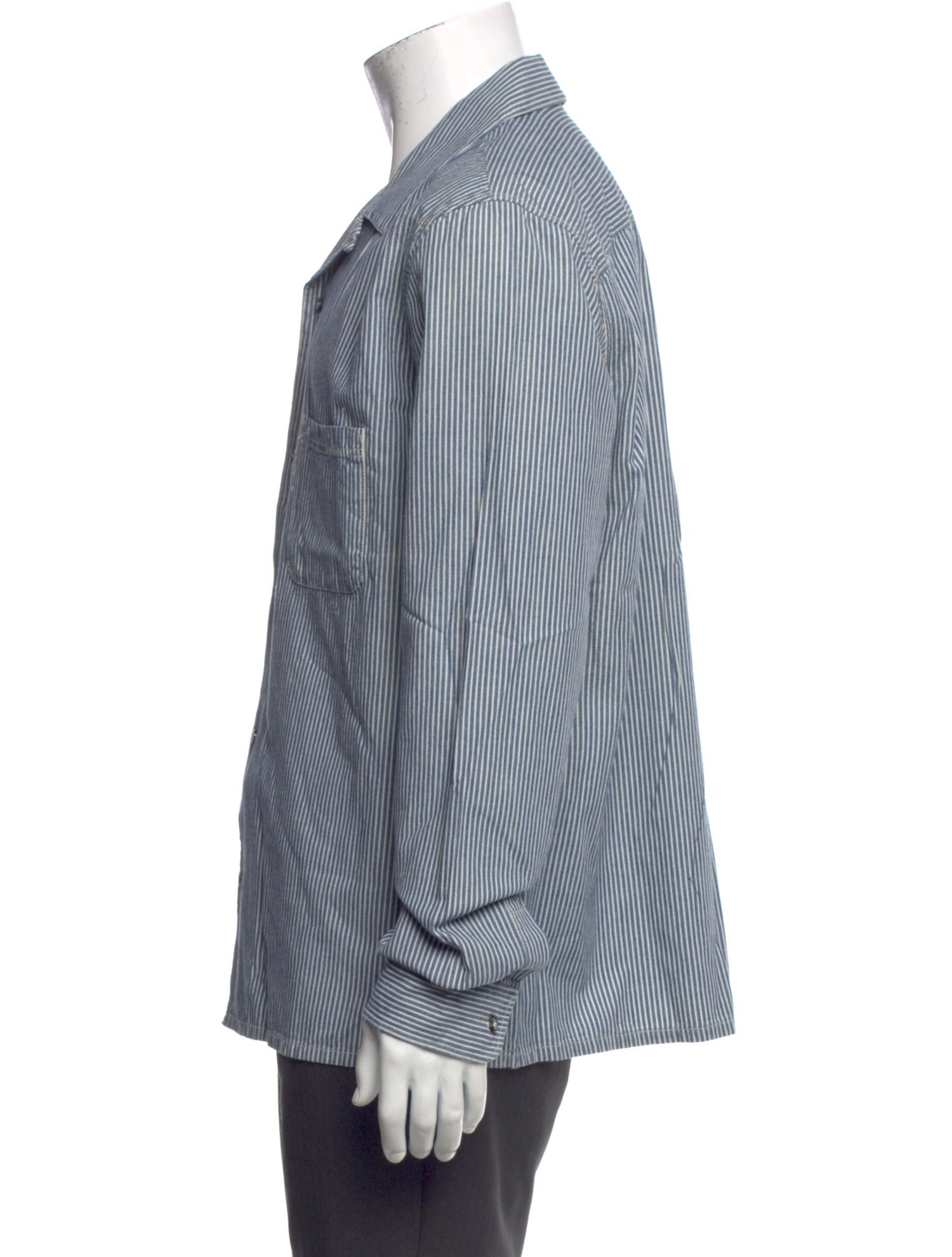 A.P.C. Striped Long Sleeve Dress Shirt