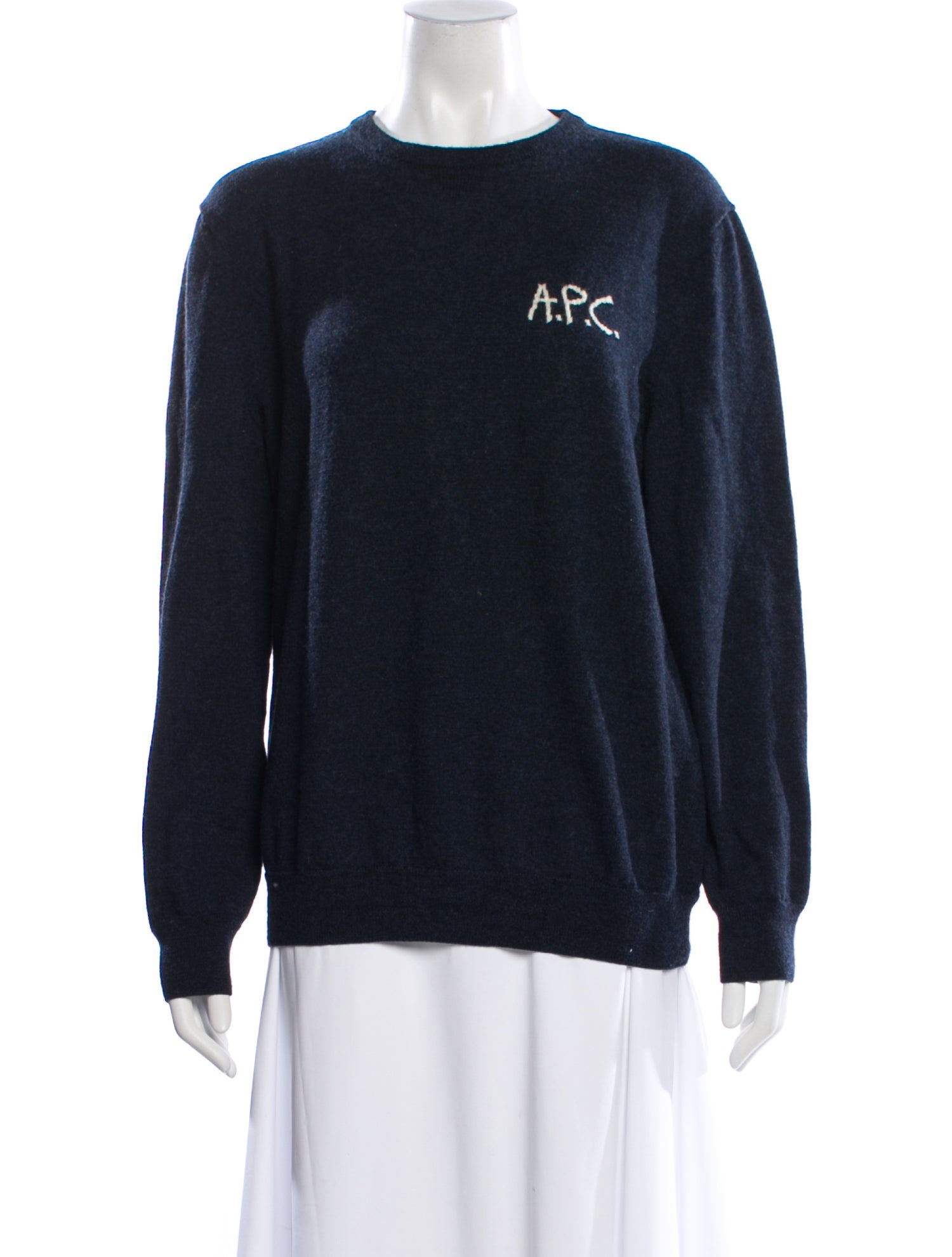 A.P.C. Merino Wool Graphic Print Sweater