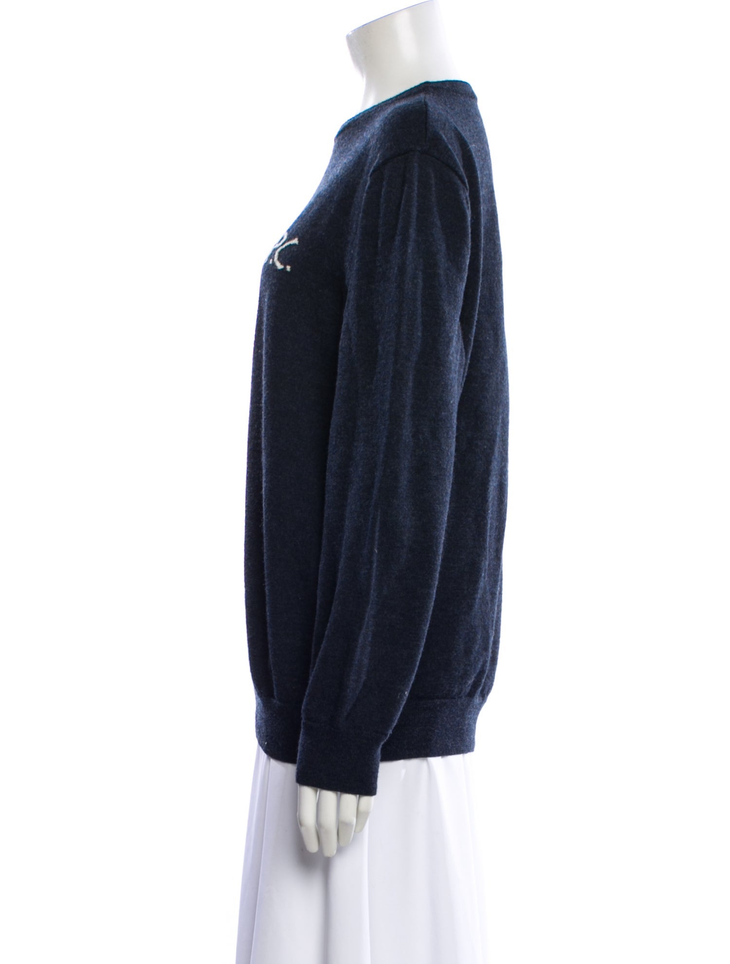 A.P.C. Merino Wool Graphic Print Sweater