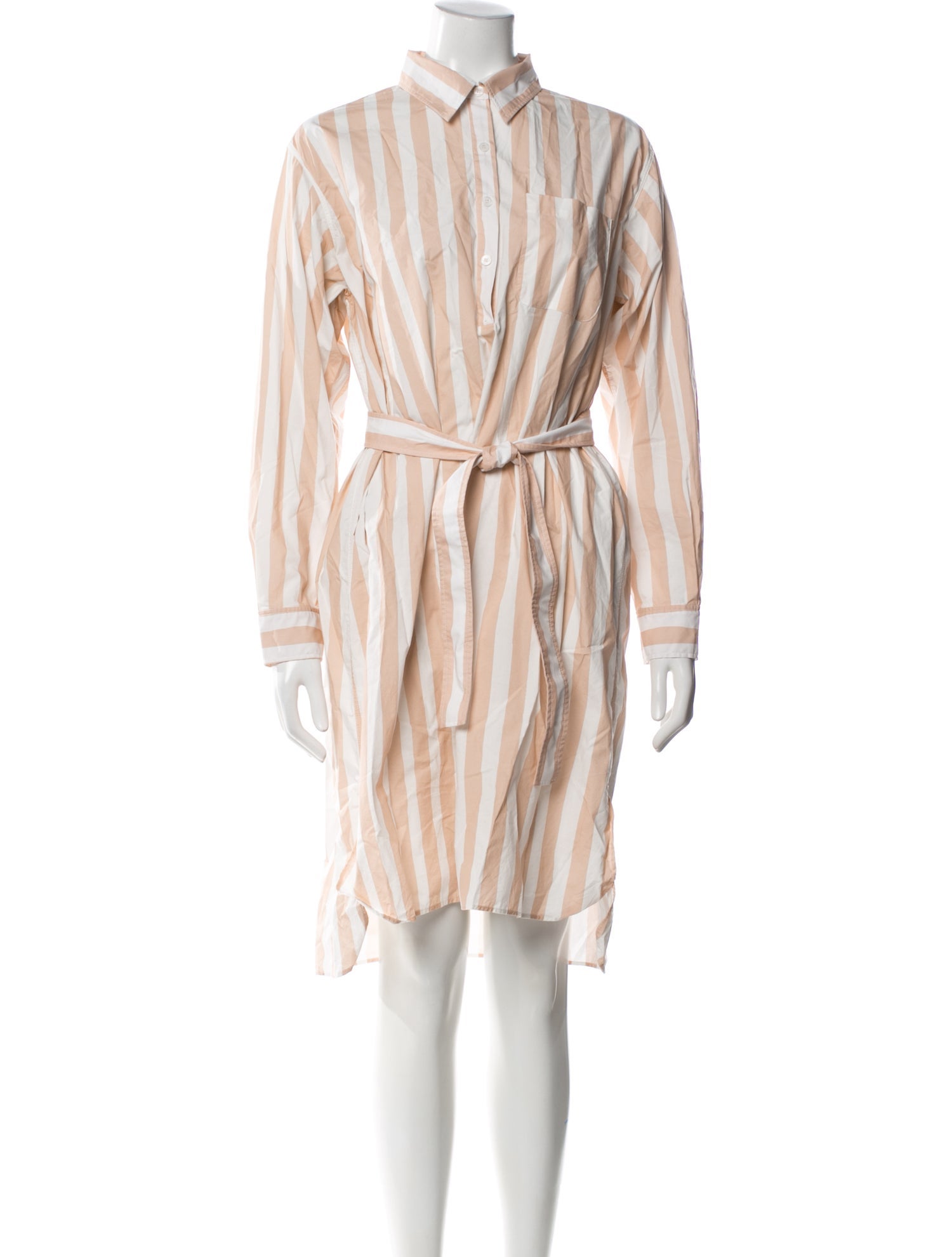 A.P.C. Striped Knee-Length Dress