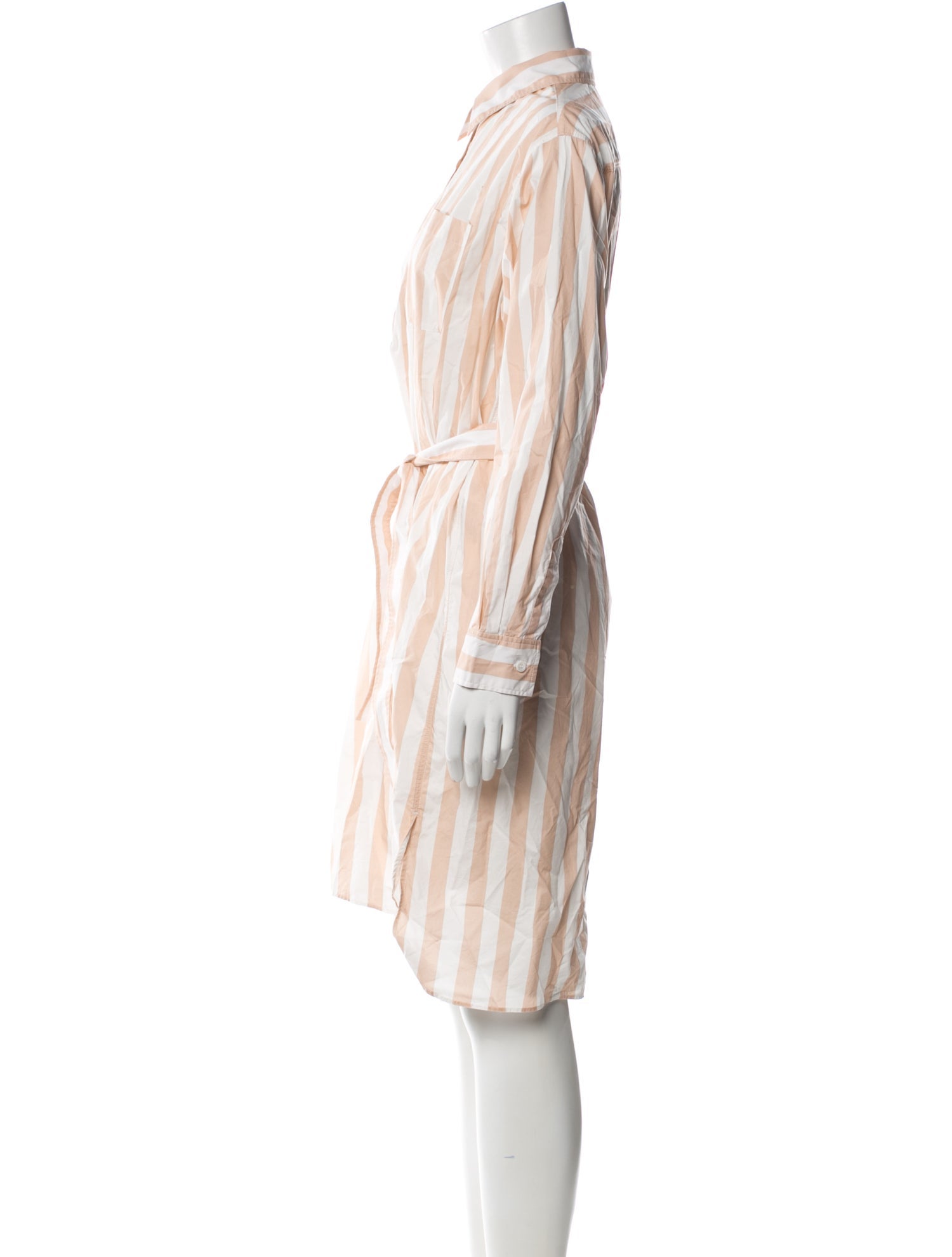 A.P.C. Striped Knee-Length Dress
