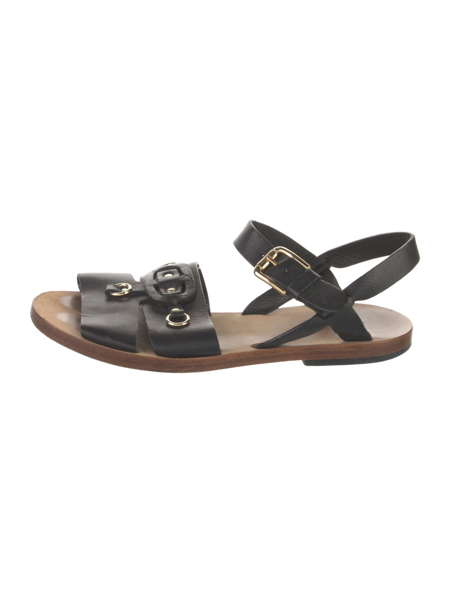 A.P.C. Leather Slingback Sandals