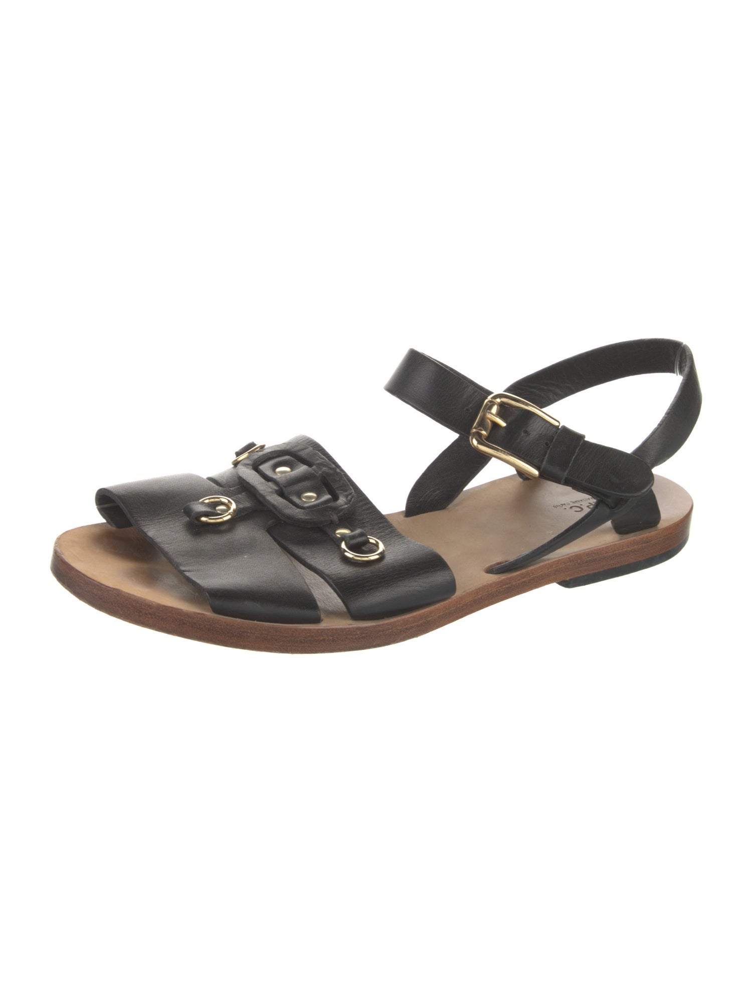 A.P.C. Leather Slingback Sandals