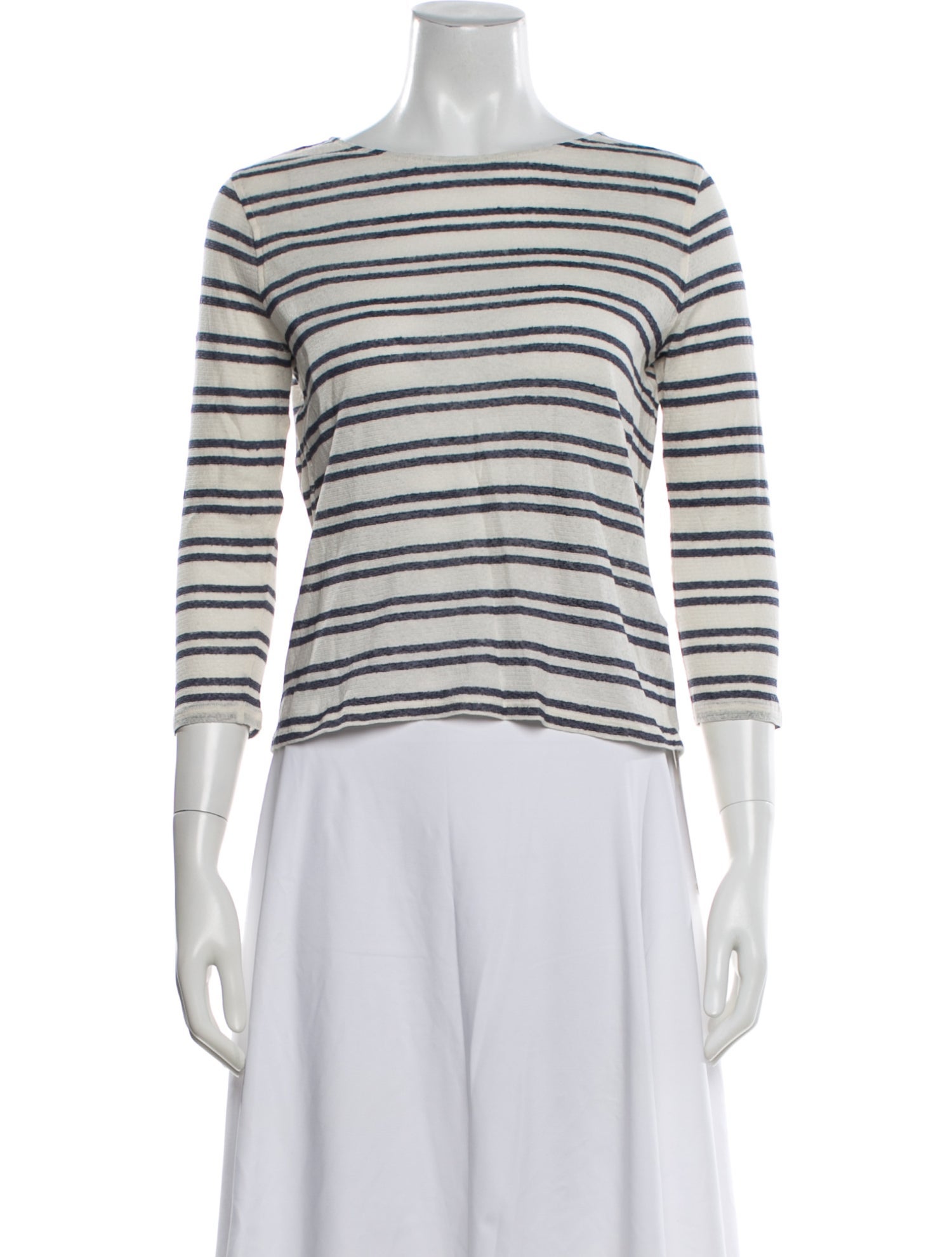 A.P.C. Striped Crew Neck Top