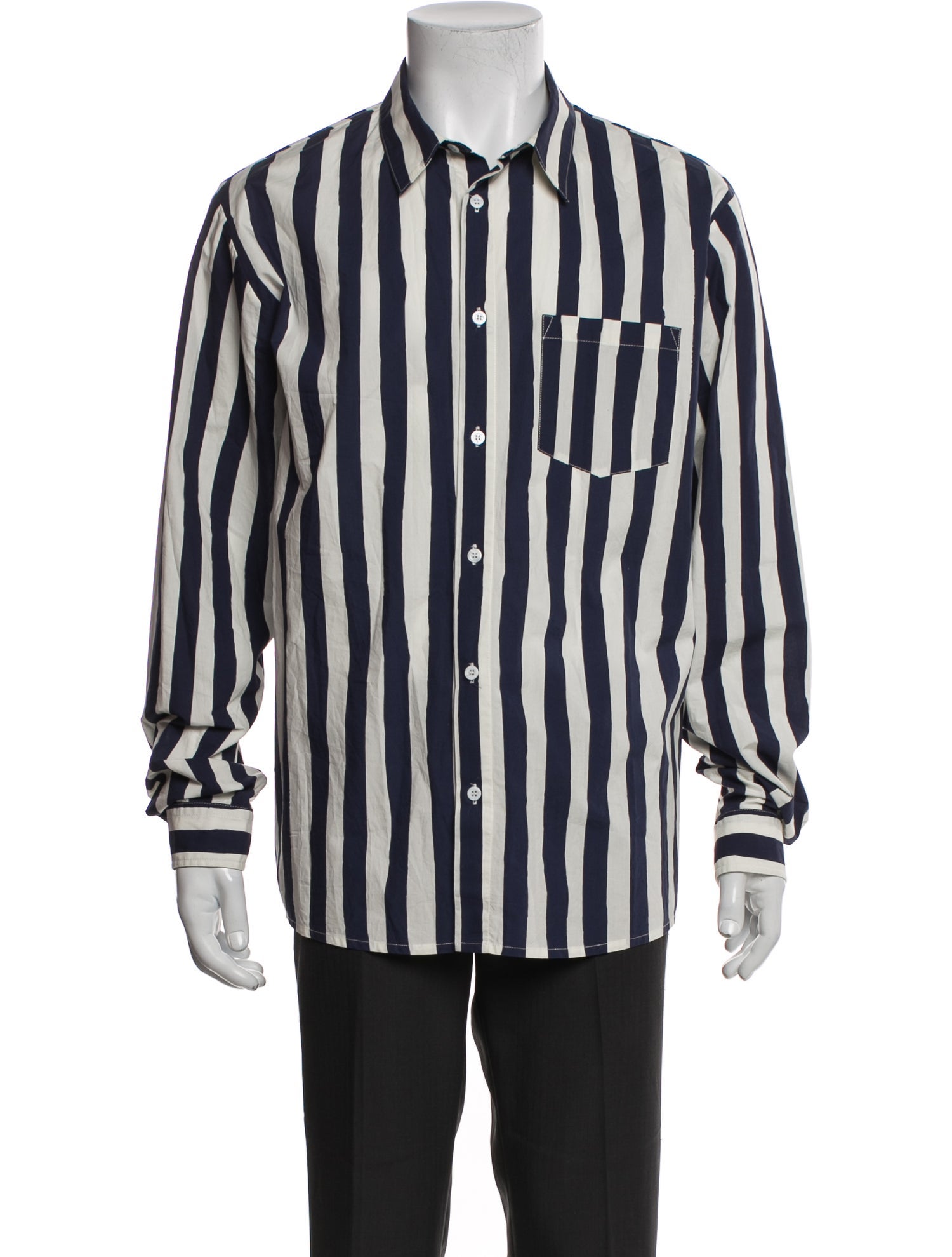 A.P.C. Striped Long Sleeve Shirt