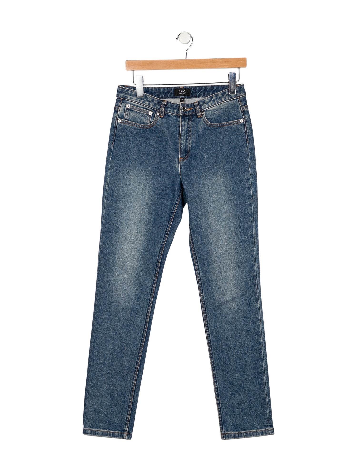 A.P.C. High-Rise Straight Leg Jeans
