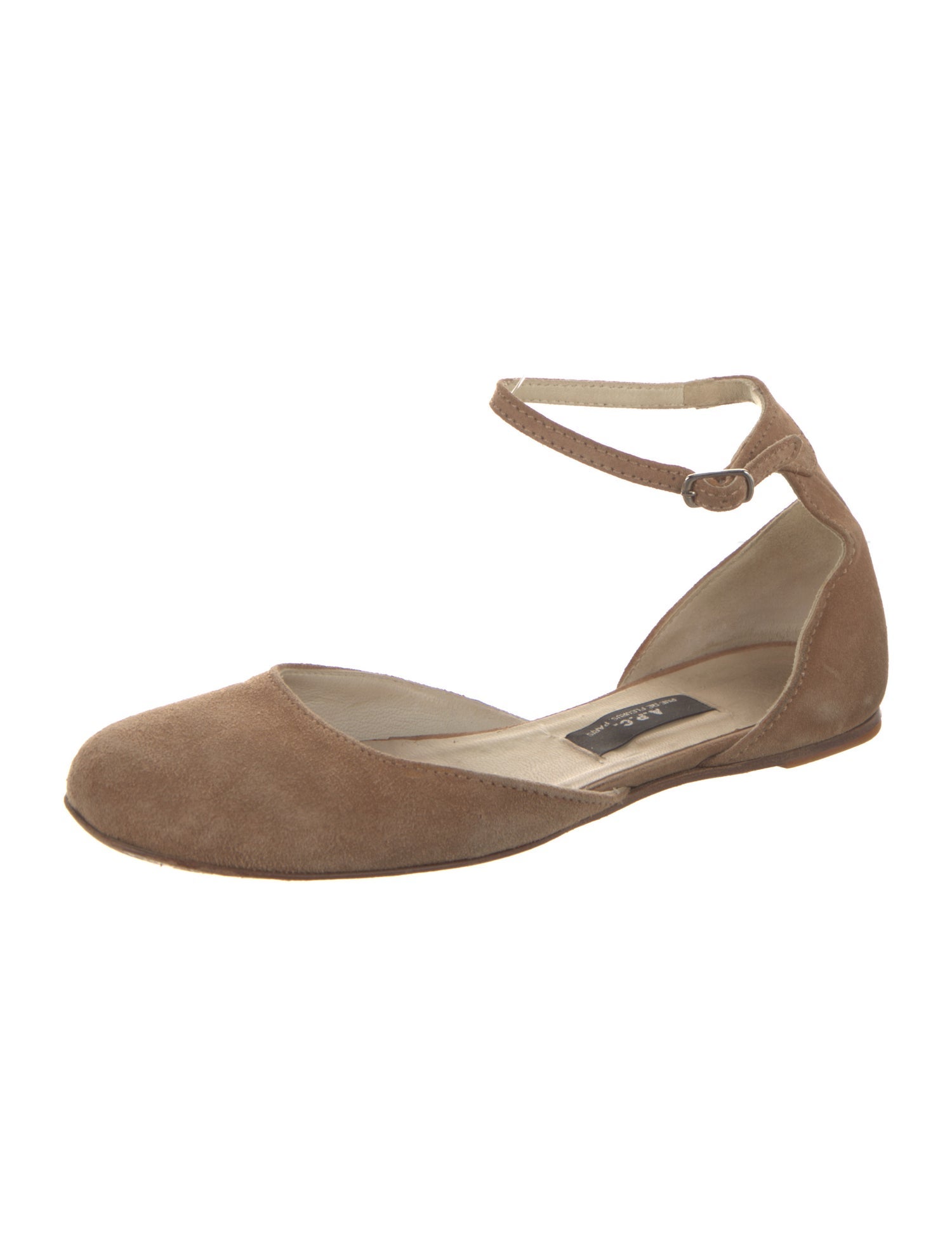 A.P.C. Suede D'Orsay Flats