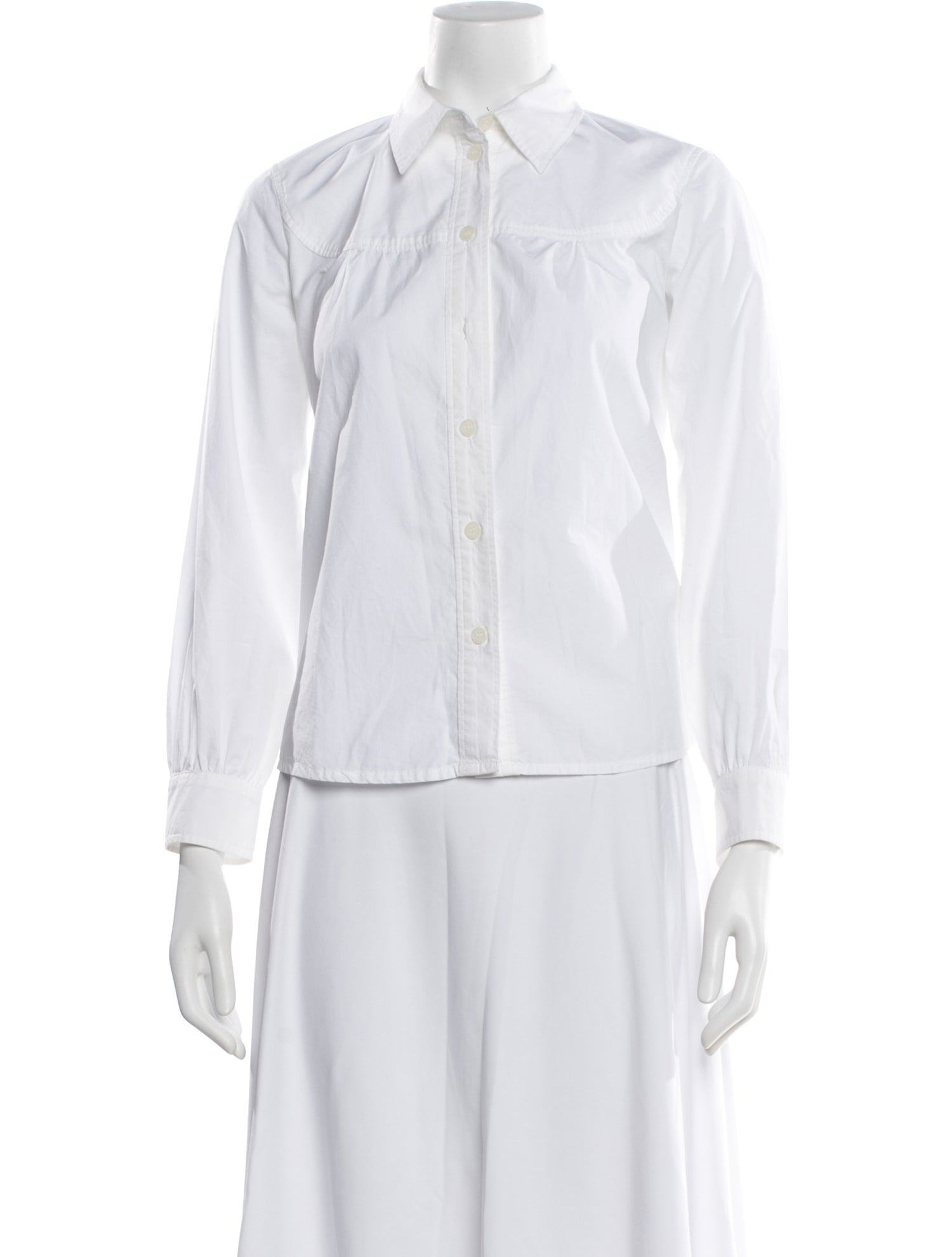 A.P.C. Long Sleeve Button-Up Top