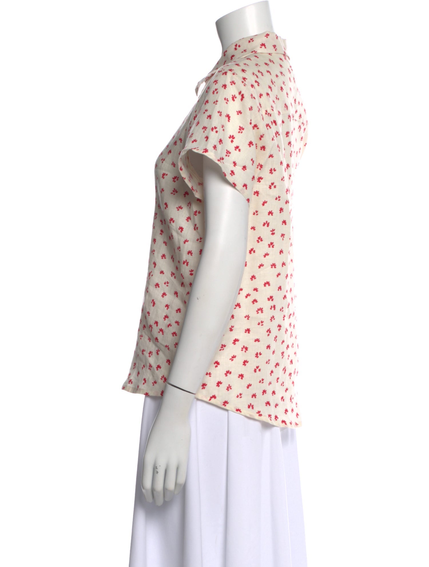 A.P.C. Linen Floral Print Top