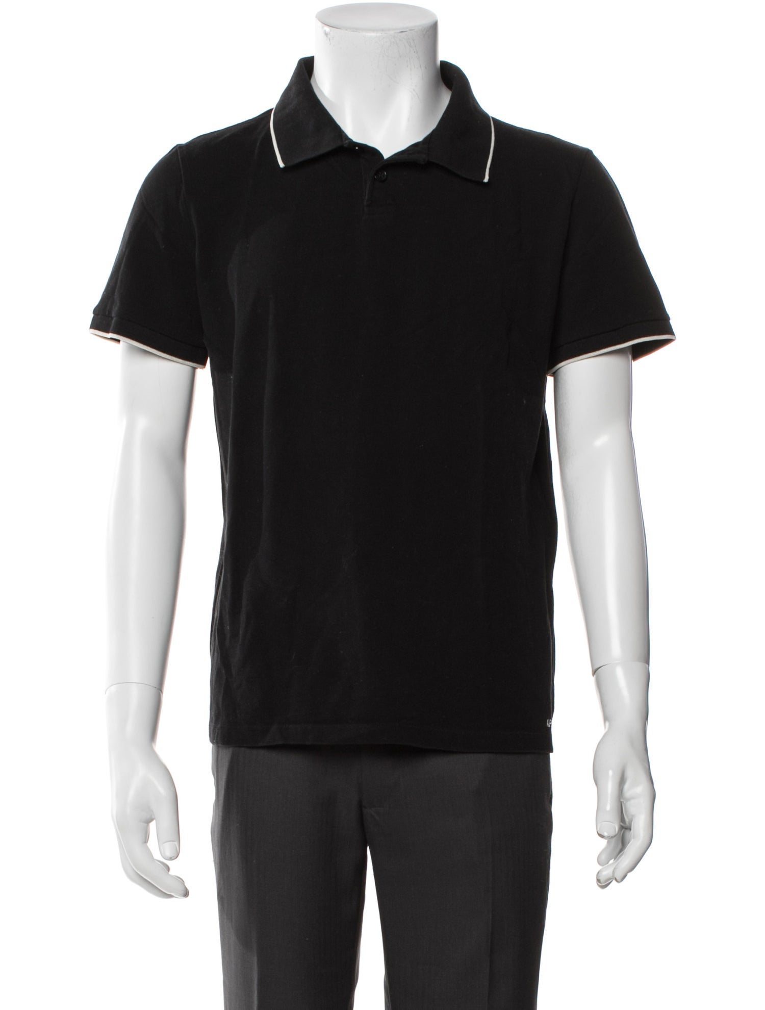 A.P.C. V-Neck Short Sleeve Polo Shirt